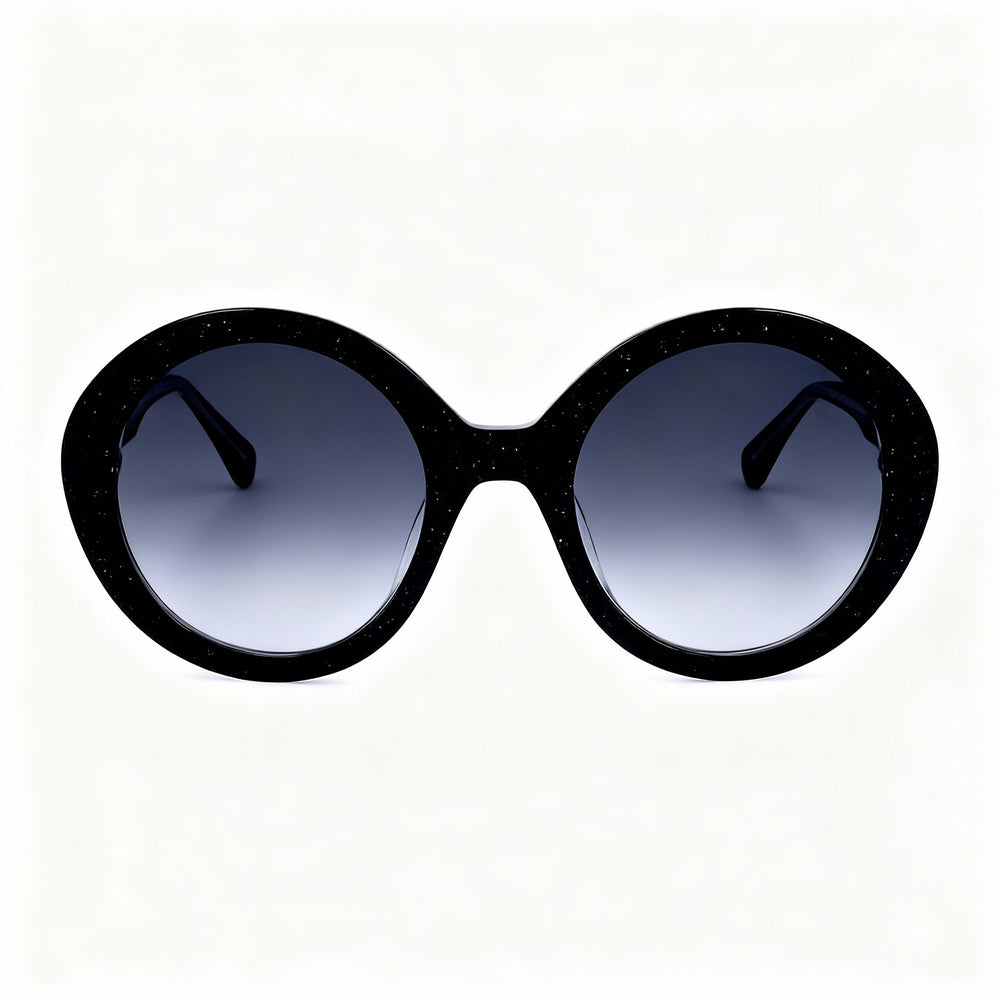 kate spade new york Seasonal Women's Acetate Black Grey Frame Black Lens UV Protected Sunglasses 55mm