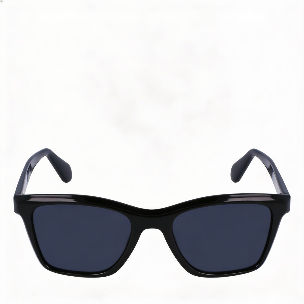 Ferragamo Sf2001s Unisex Sunglasses with Black Acetate Frame and Solid Grey Polycarbonate Lenses 54mm