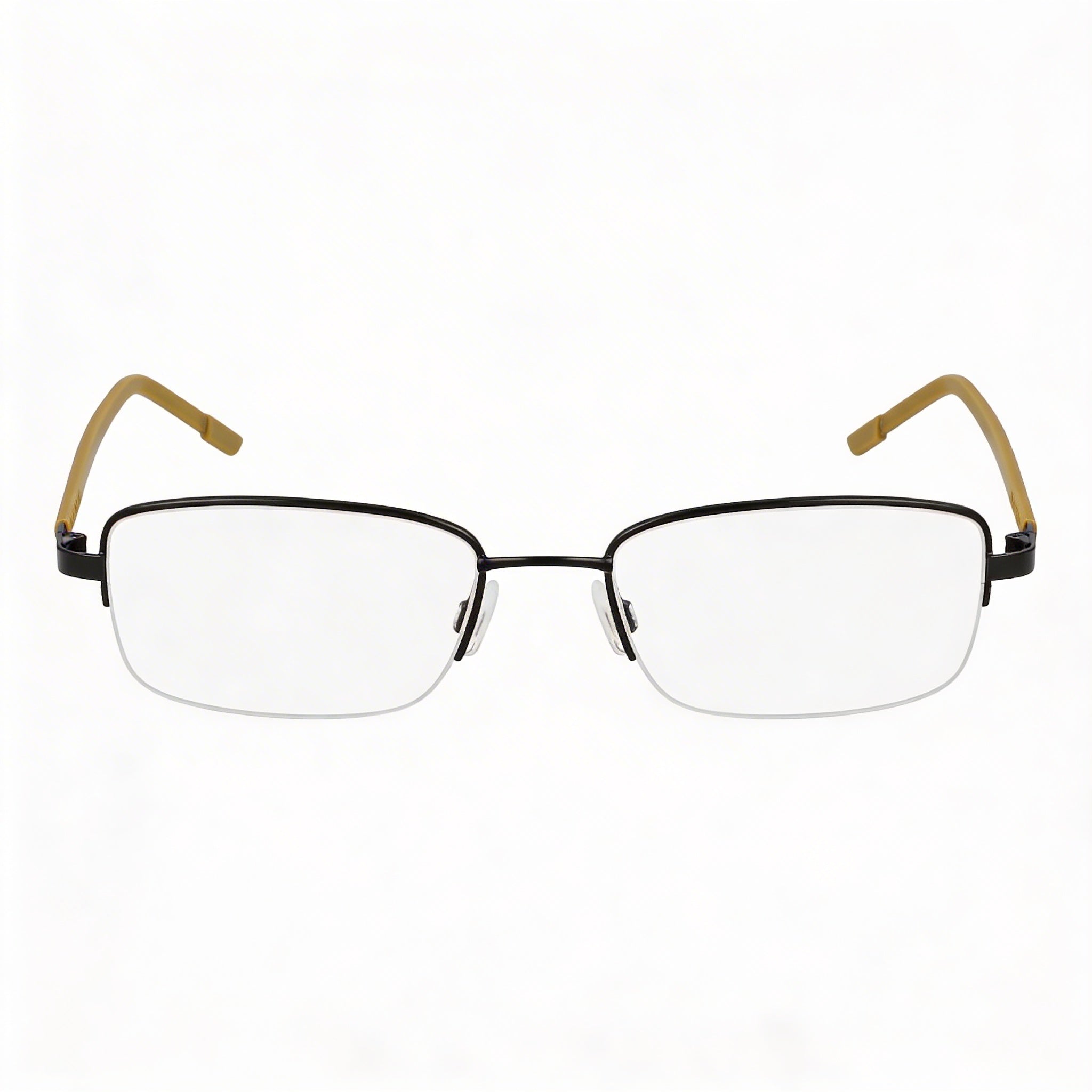Flexon H6079 Women's Satin Black Metal Frame Polycarbonate Eyewear 52-19-145, Photo 1