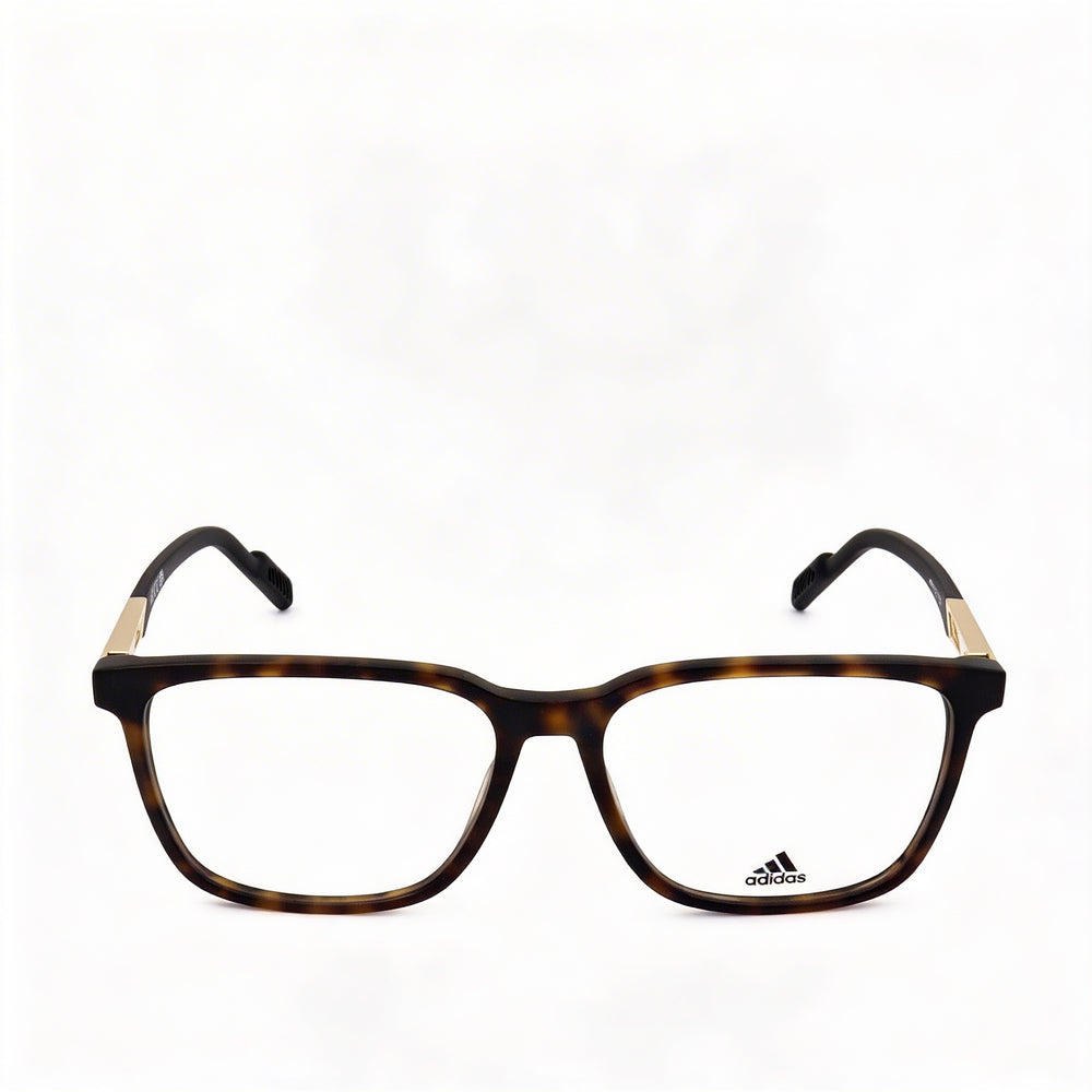 Adidas Casual Unisex Dark Havana Acetate Frame Eyeglasses with Non Polarized Transparent Lenses 53-15-145
