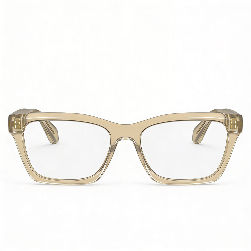 Salvatore Ferragamo SF2986 Unisex Optical Eyeglasses with Acetate Frame in Transparent Beige, Size 53