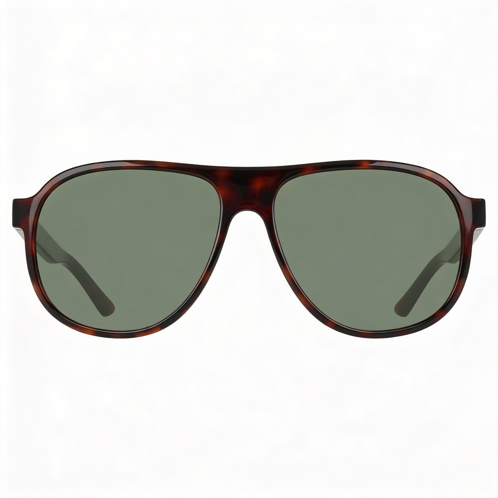 Gafas de sol unisex Nike Vintage Icon, montura de plástico verde carey, lentes G15, 100 % protección UVA/UVB, 59 mm