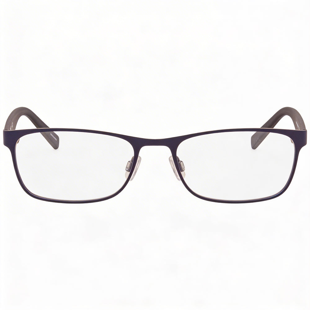 Gafas Hugo Boss Hg-0209 para hombre, montura completa metálica rectangular, azul gris mate 54-18-140