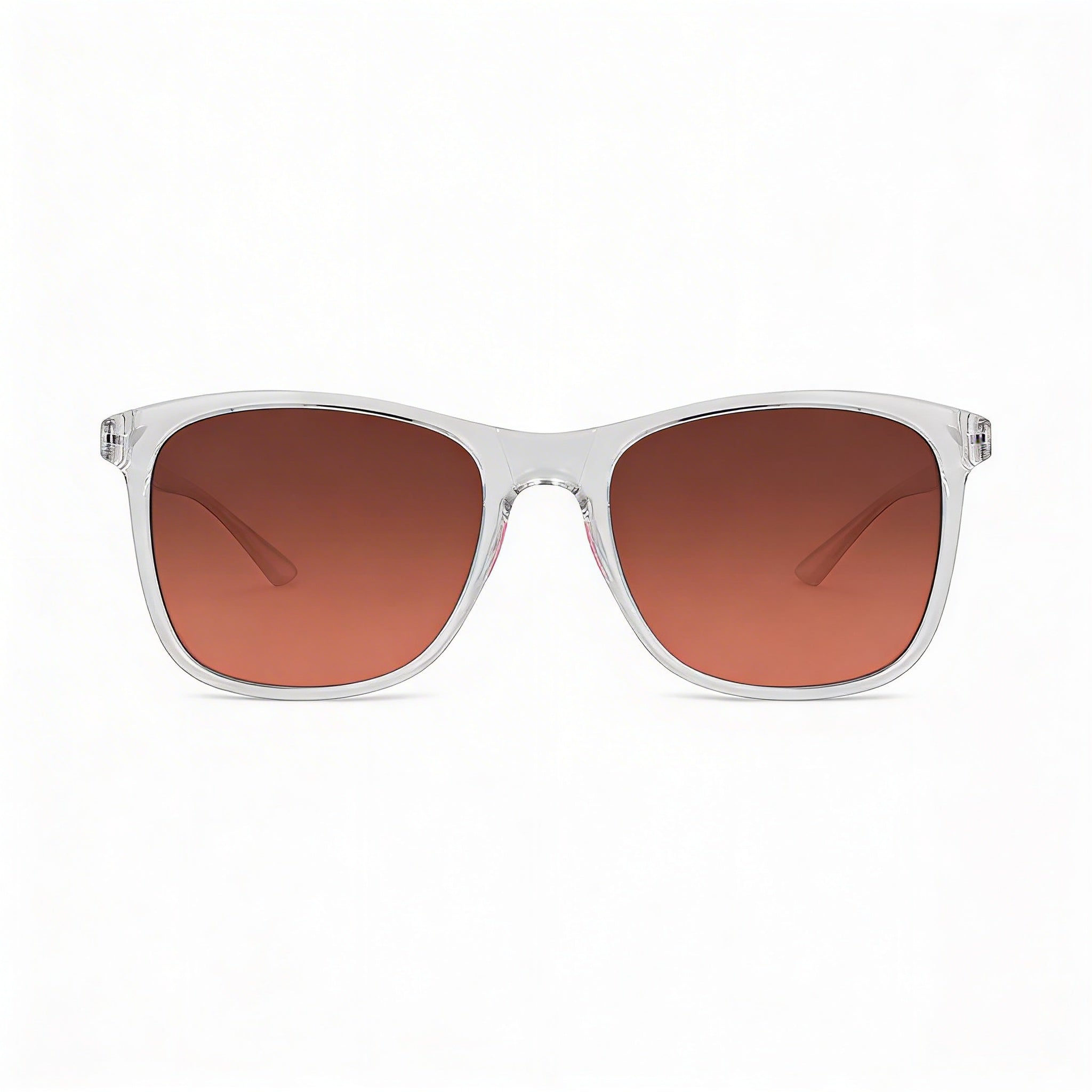 Nike Passage Ev1199 Unisex Crystal Clear Brown Peach Plastic Non-Polarized UV Protection Sunglasses 55mm, Photo 2