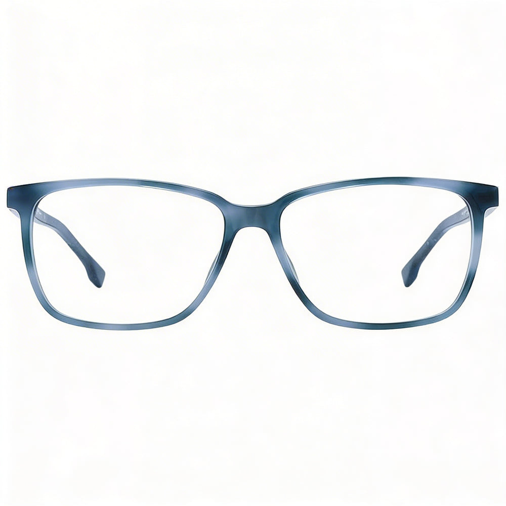 Hugo Boss Boss 1300/U Gafas Unisex con Montura de Plástico Azul Habana y Lentes de Policarbonato 57mm