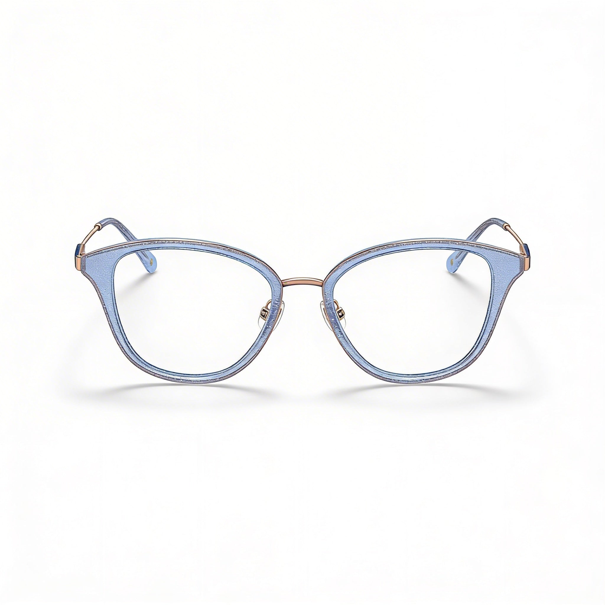 kate spade new york Gafas de sol clásicas para mujer, montura de metal con purpurina azul, tamaño 52-17-140, Photo 2