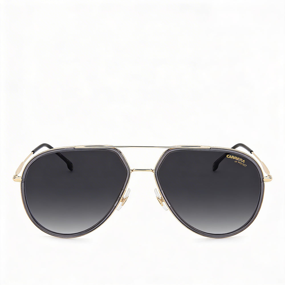Carrera CARRERA 295/S Unisex Pilot Metal Transparent Grey Black Polarized Grey Shaded 100% UV Sunglasses 58mm