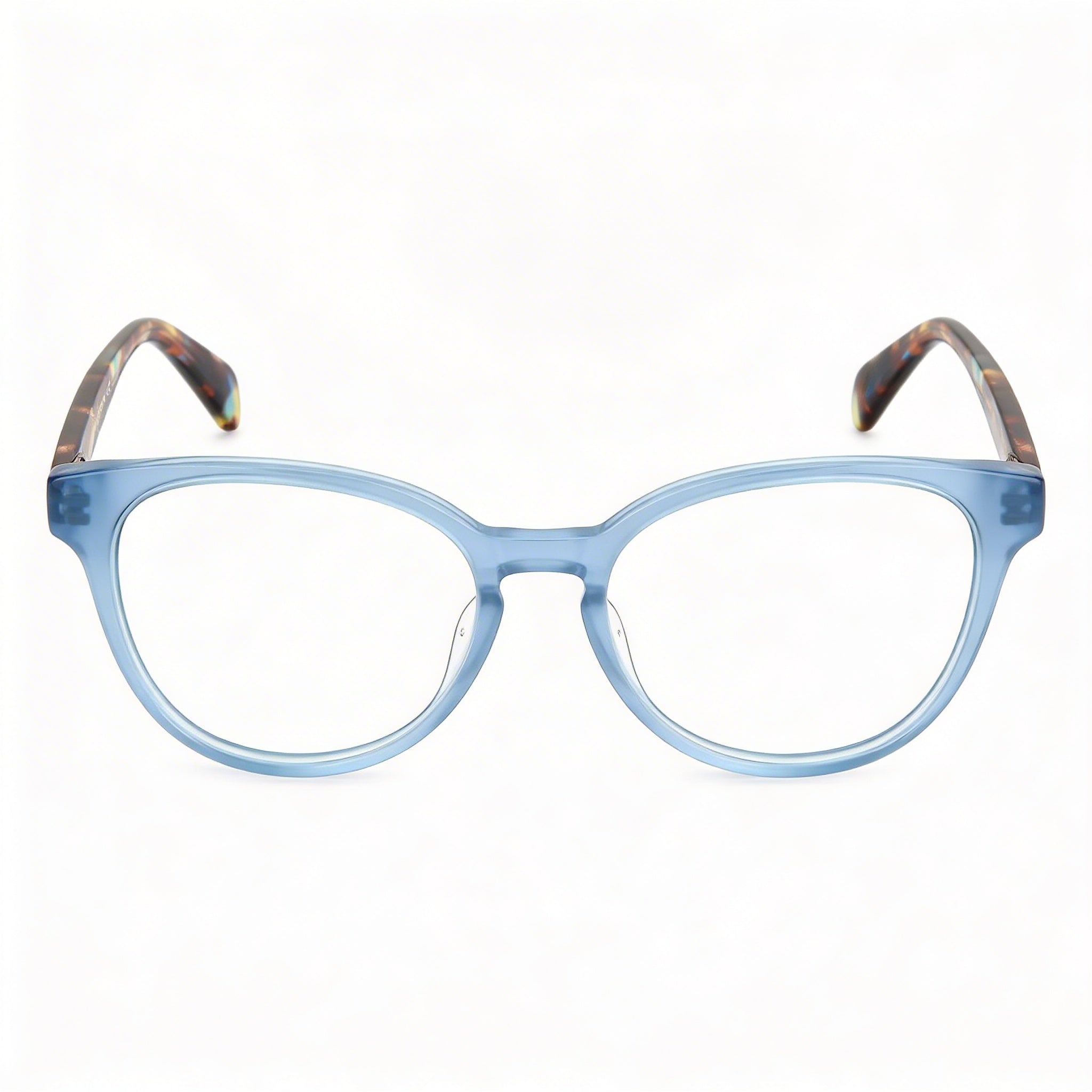 Rag & Bone Women's Modern Acetate Frame Eyeglasses in Blue with 51mm Lens Width, 18mm Bridge, and 140mm Temple Length, Photo 2