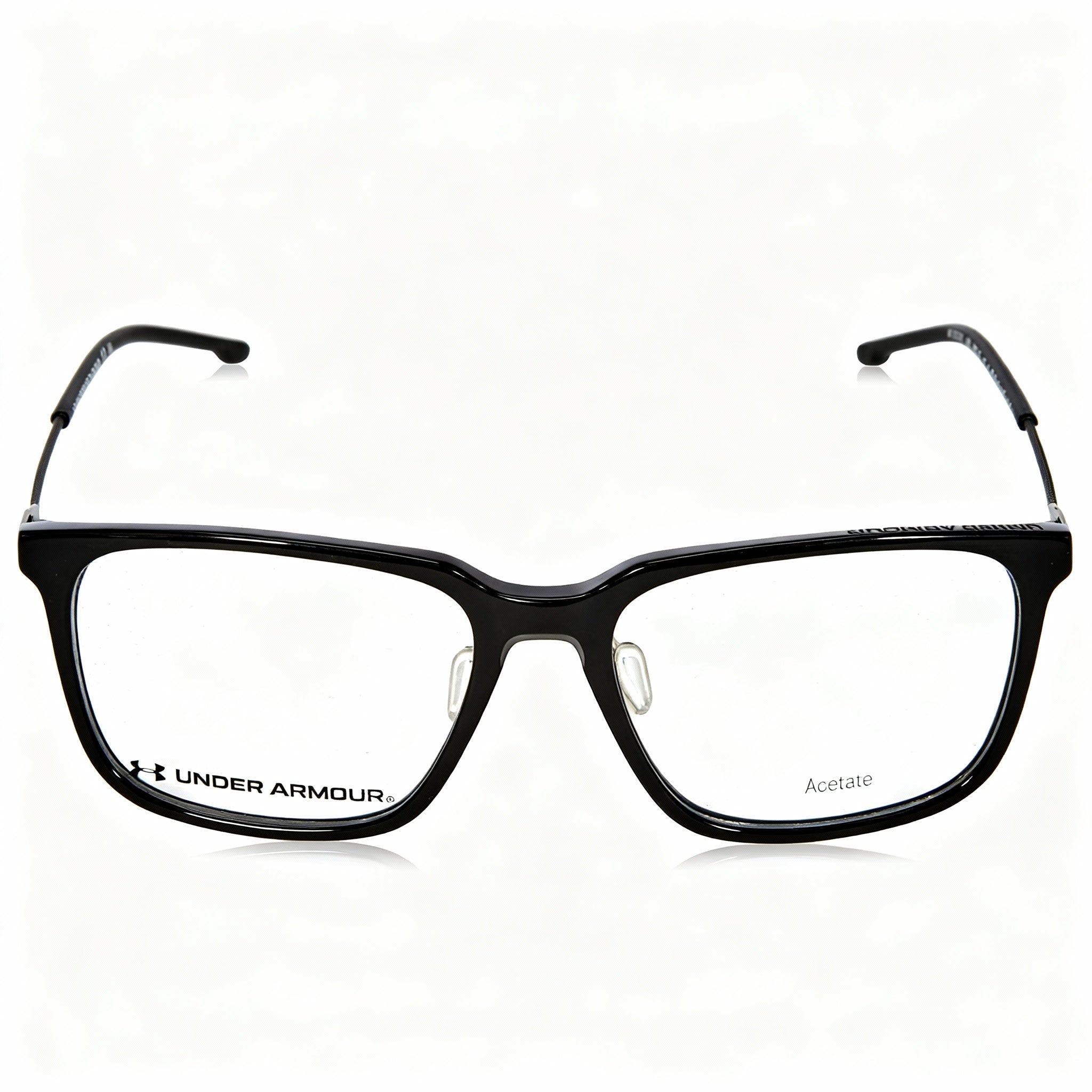 Under Armour Modern Unisex Black Acetate Frame with Black Polycarbonate Lenses Eyeglasses 55-17-145mm