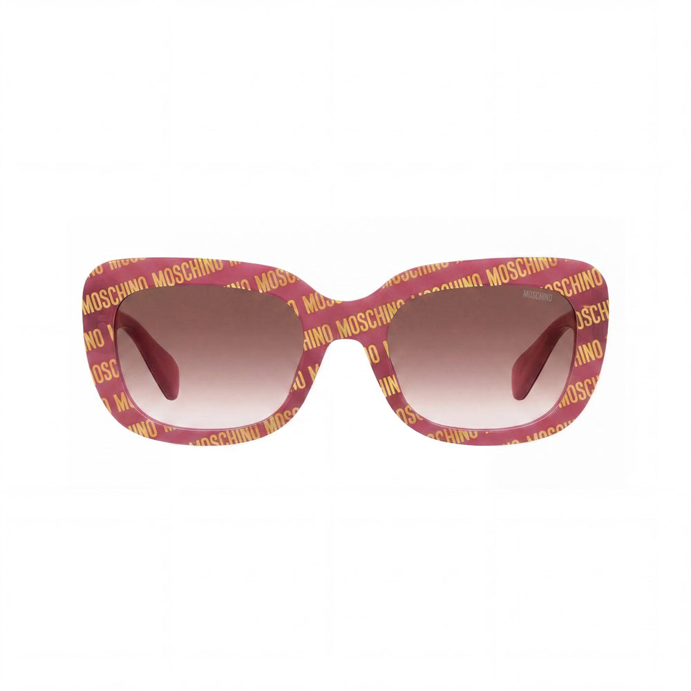 Moschino Classic Women's Acetate UV Protected Sunglasses Fuchsia Pink Pattern Pink Gradient 53mm