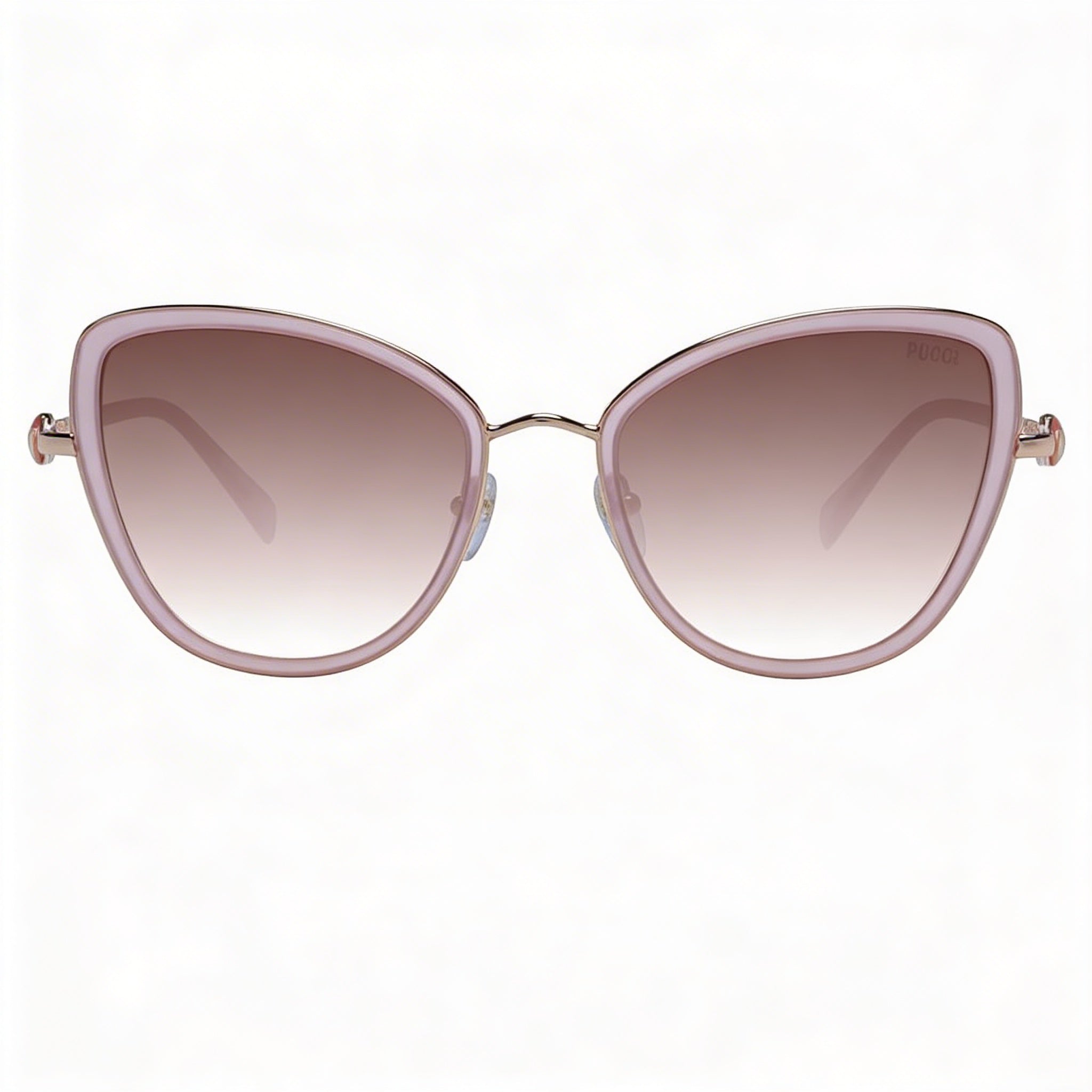 Gafas de sol Emilio Pucci Ep0184 para mujer de acero inoxidable dorado brillante y rosa claro con protección UV de 57 mm, Photo 2