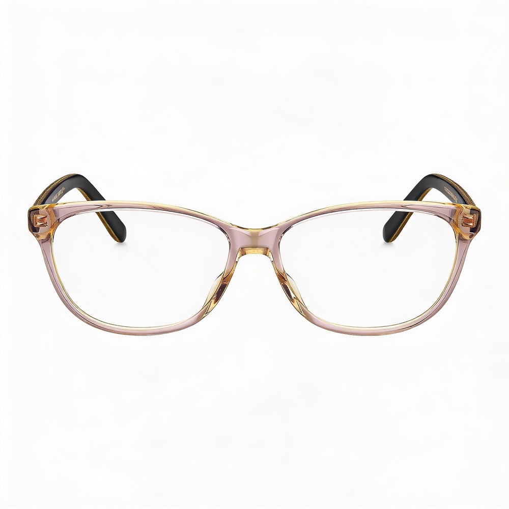 Marc Jacobs Marc 462 Women's Full-Rim Cat-Eye Brown Titanium Clear Lens Eyeglasses 51mm