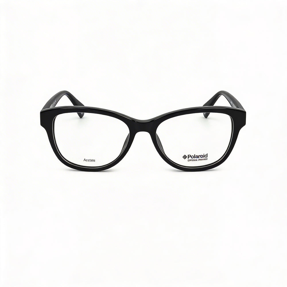 Gafas Polaroid PLD D370 para mujer con montura de acetato, marco negro y lentes de policarbonato (52-16-140 mm)