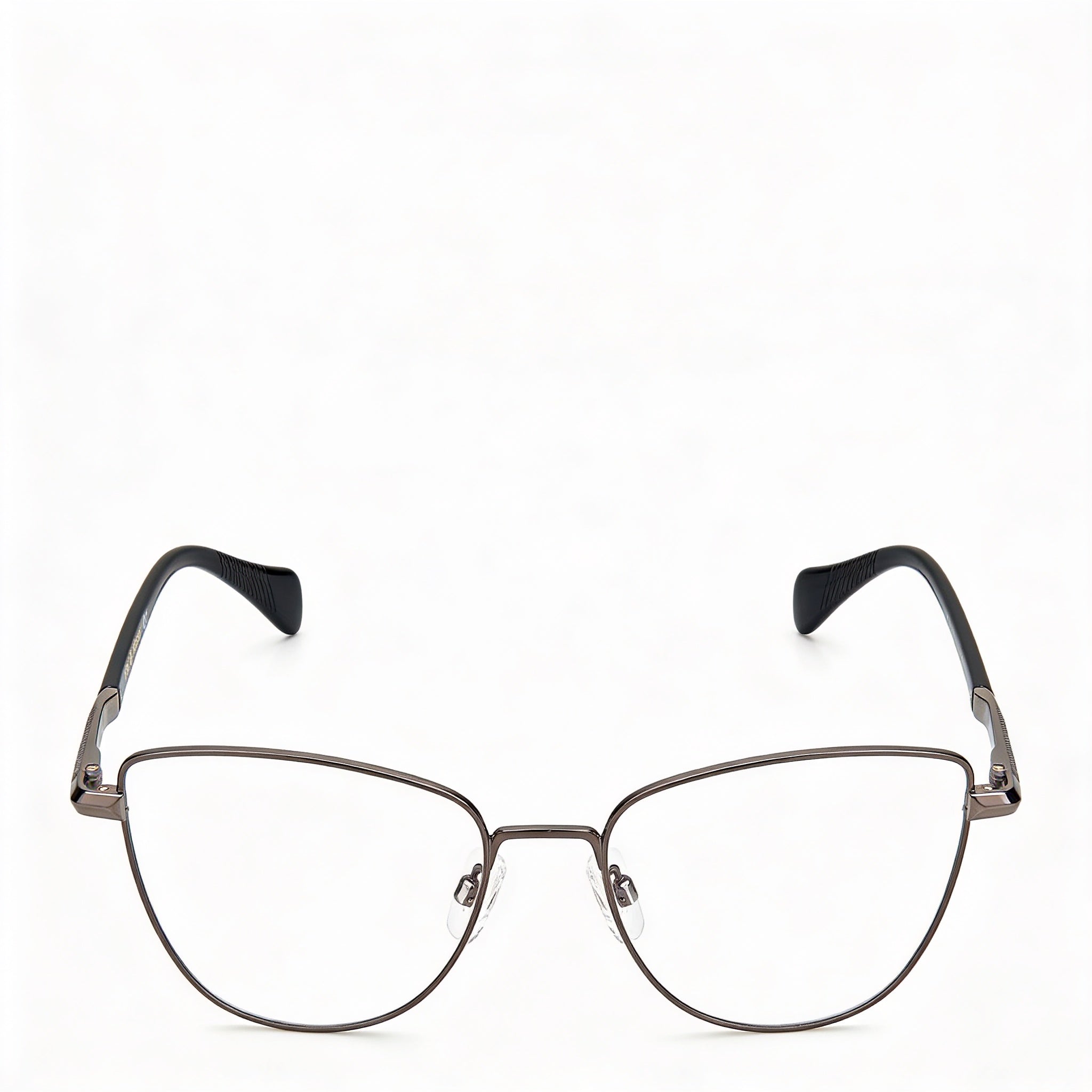 Gafas de sol Rag & Bone con montura de ojo de gato adaptables a la luz, sin metal, para mujer, color negro rutenio oscuro, 53 mm, Photo 1