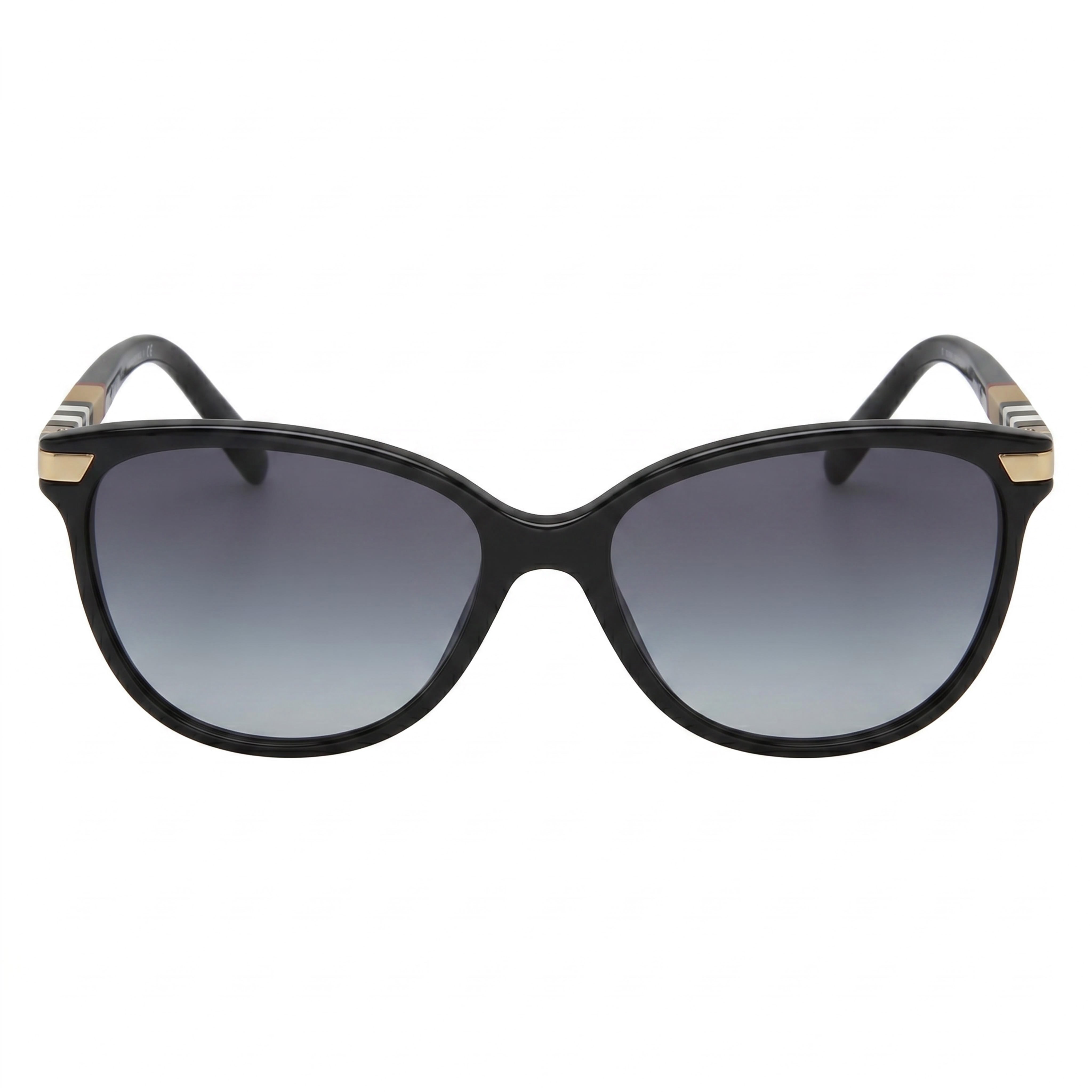 Gafas de sol BURBERRY B4216 para mujer, montura de plástico en degradado negro-gris, lentes UV en degradado gris, 57 mm, Photo 2