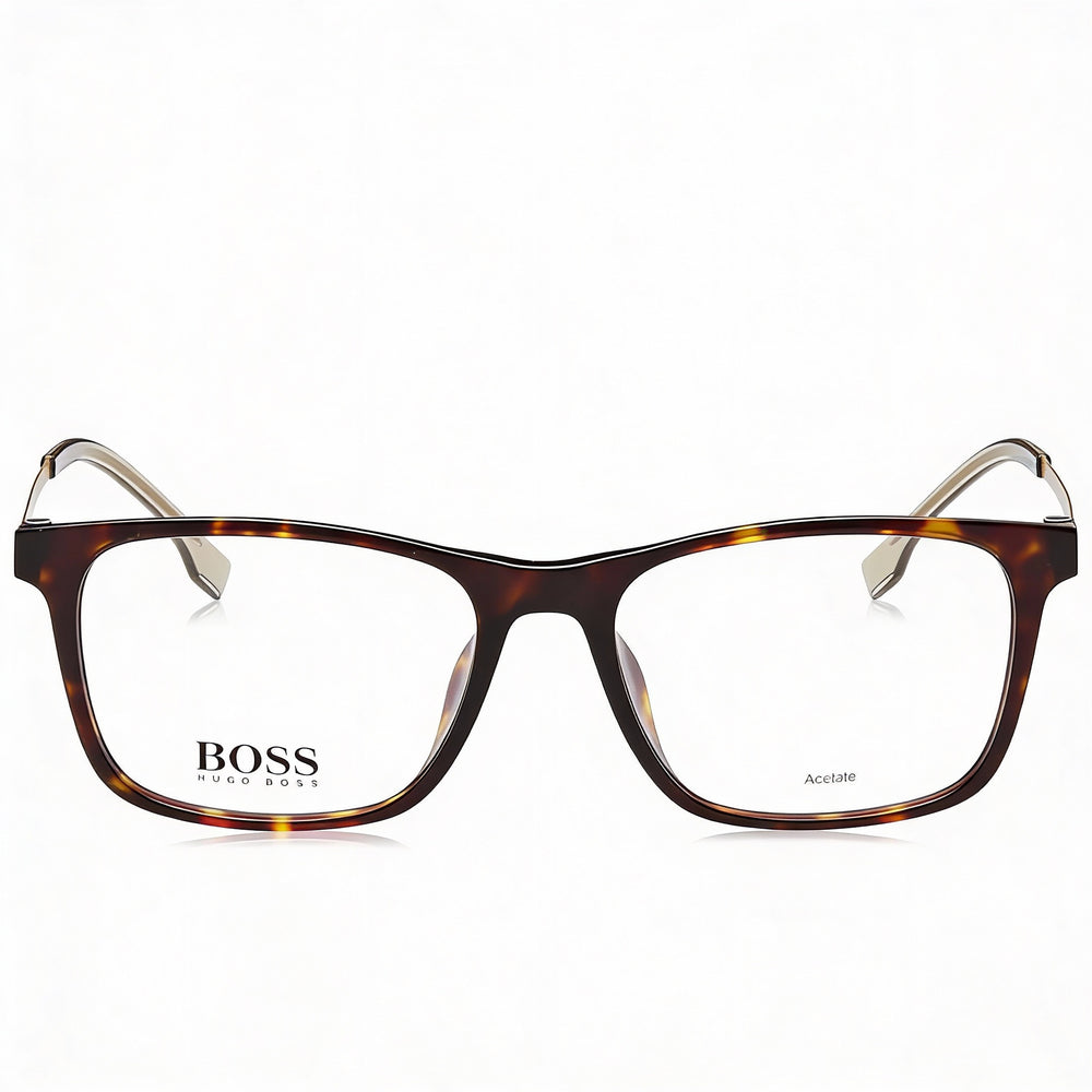 BOSS 1343/F Unisex Sunglasses, Plastic Frame, Polycarbonate Lenses, Havana 54mm