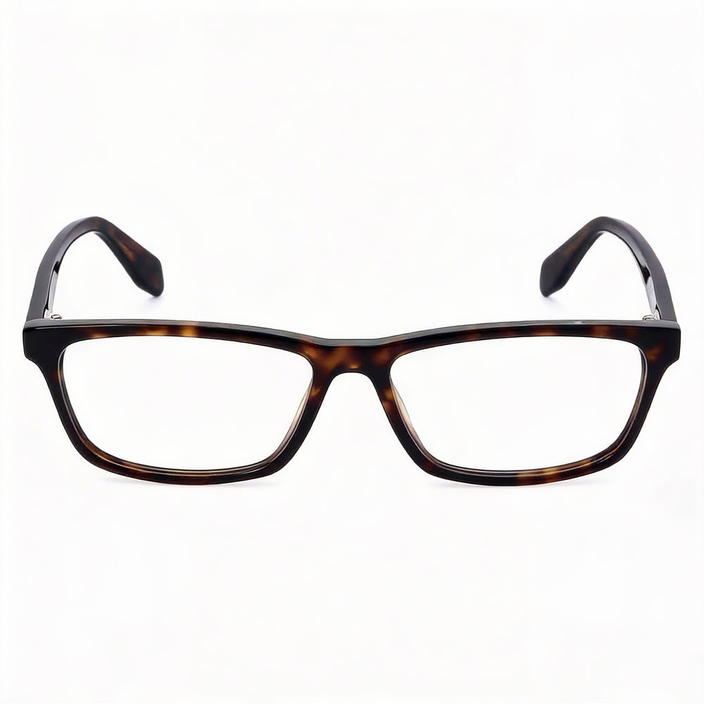adidas Originals OR5042 para hombre y mujer, monturas ópticas de plástico color Havana oscuro, ancho de lente de 54 mm