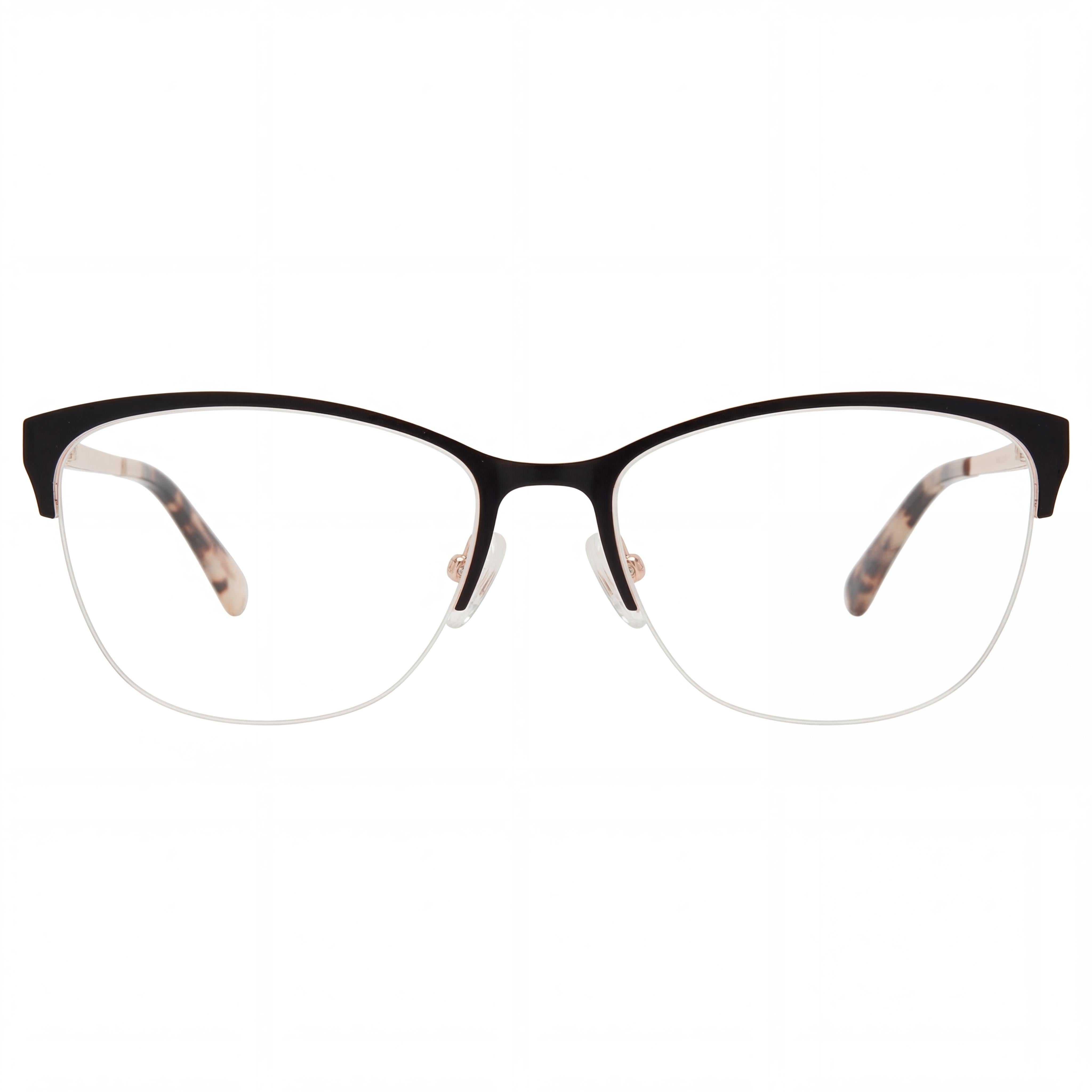 GANT Ga4116 Women's Metal Eyeglasses, Black Shiny Rose Gold, Clear Lenses, 53mm, Photo 2