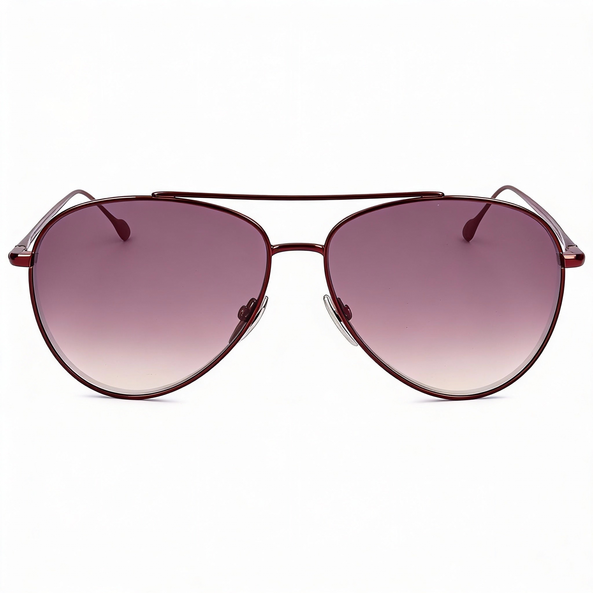 Gafas de sol Isabel Marant con montura metálica para mujer, estilo casual, color vino tinto dorado espejado sobre lentes color burdeos, 60-14-145, Photo 1