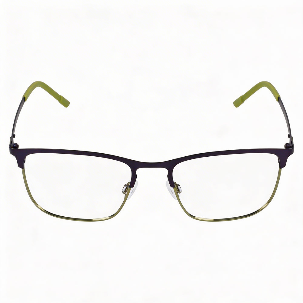 Gafas unisex Flexon E1148 con montura de acetato y lentes de policarbonato, color azul marino mate/oliva, 53 mm