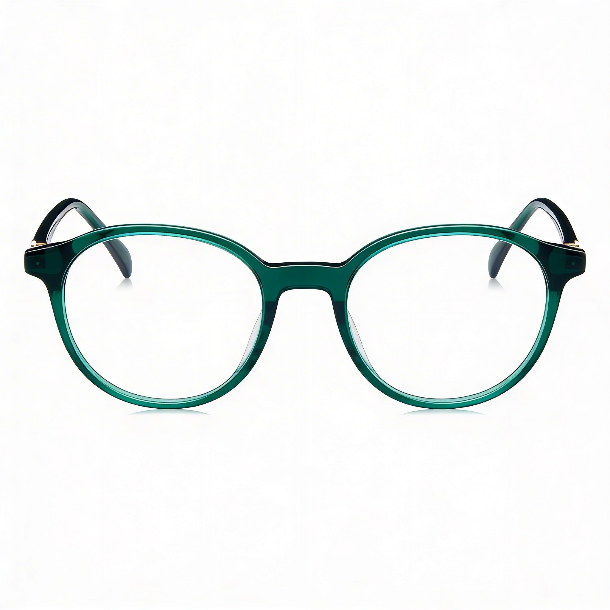 TOUS Casual Women's Acetate Eyeglass Frame Green Top, White, Green, Shiny Transparent Green 50-19-140, Photo 2