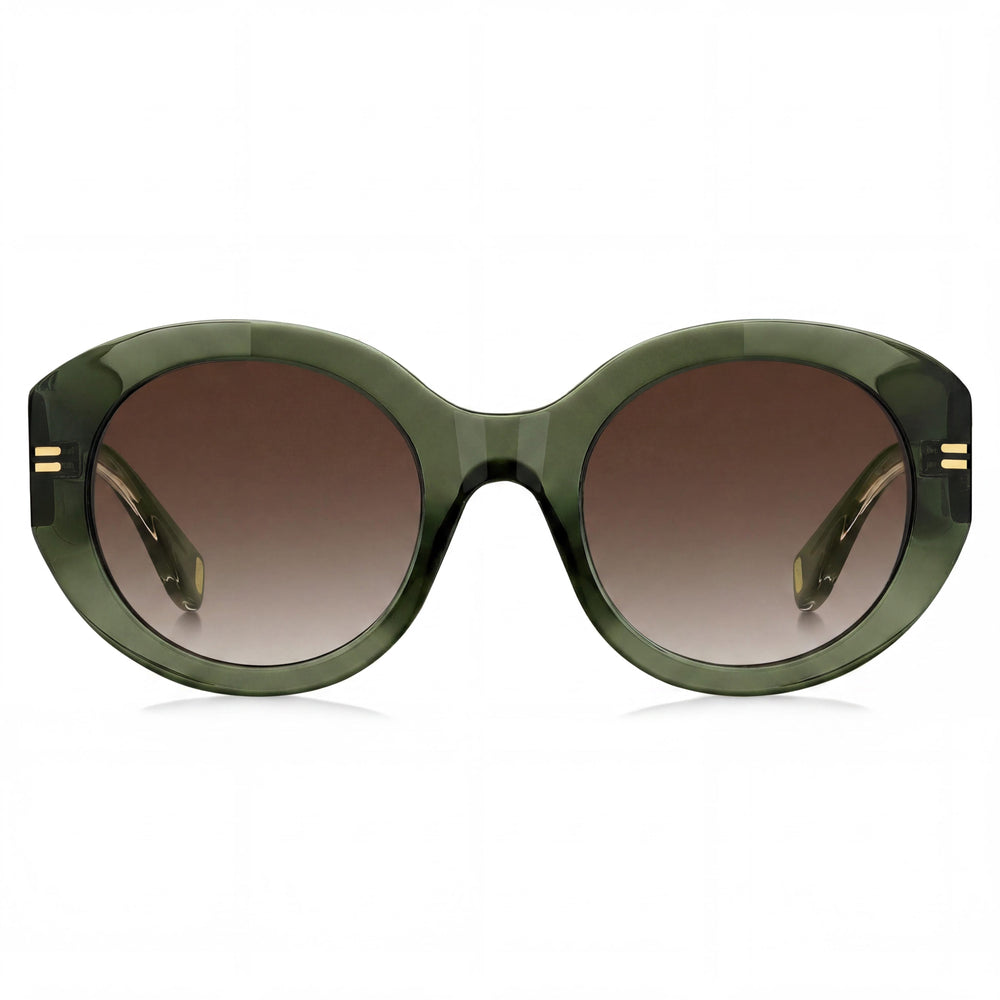 Gafas de sol Marc Jacobs MJ 1110/S de acetato verde-marrón para mujer con protección UV, lente de 51 mm de ancho