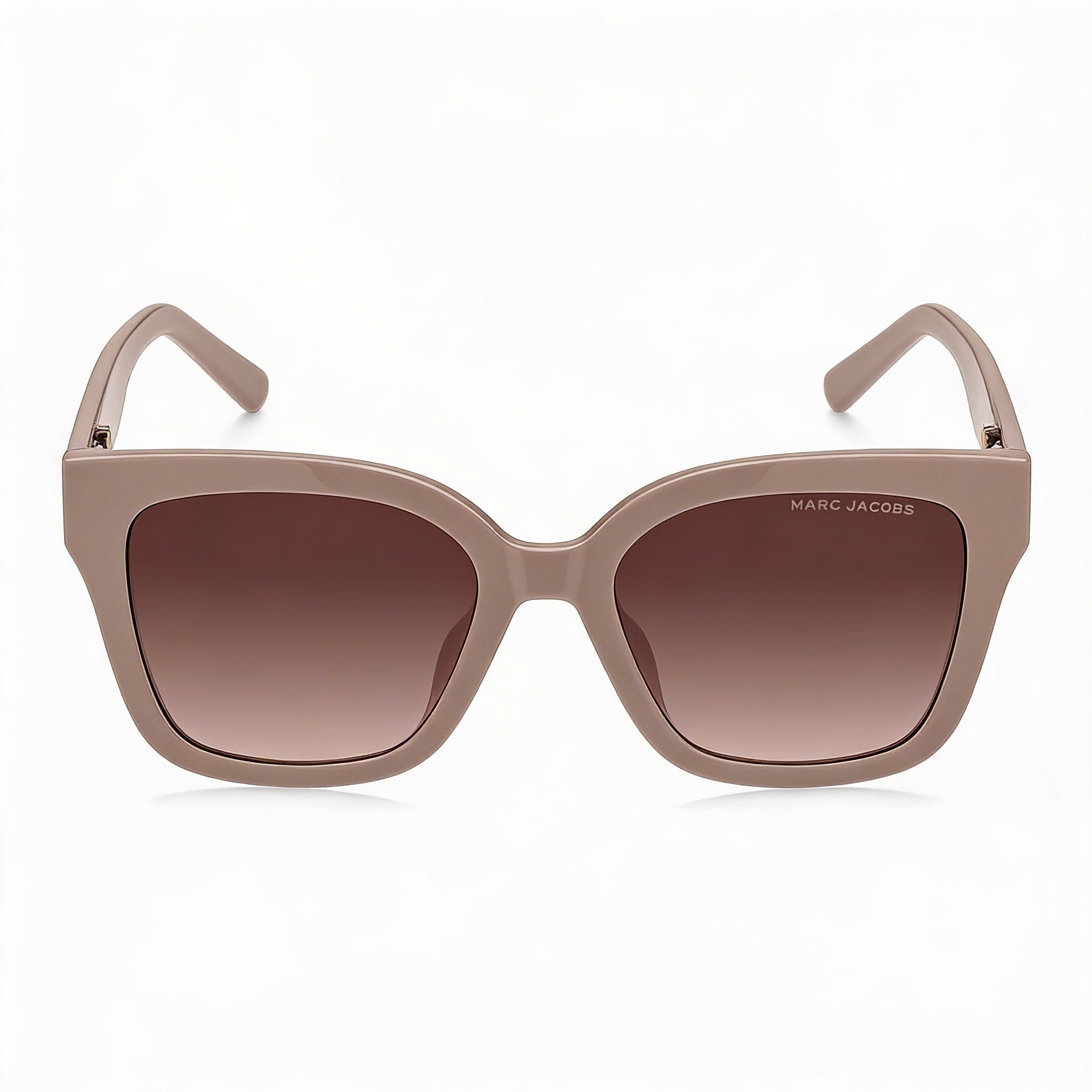 Marc Jacobs Women's Rectangular Beige Brown Shaded Cellulose Frame UV Protection Brown Shaded Lens 53mm, Photo 2
