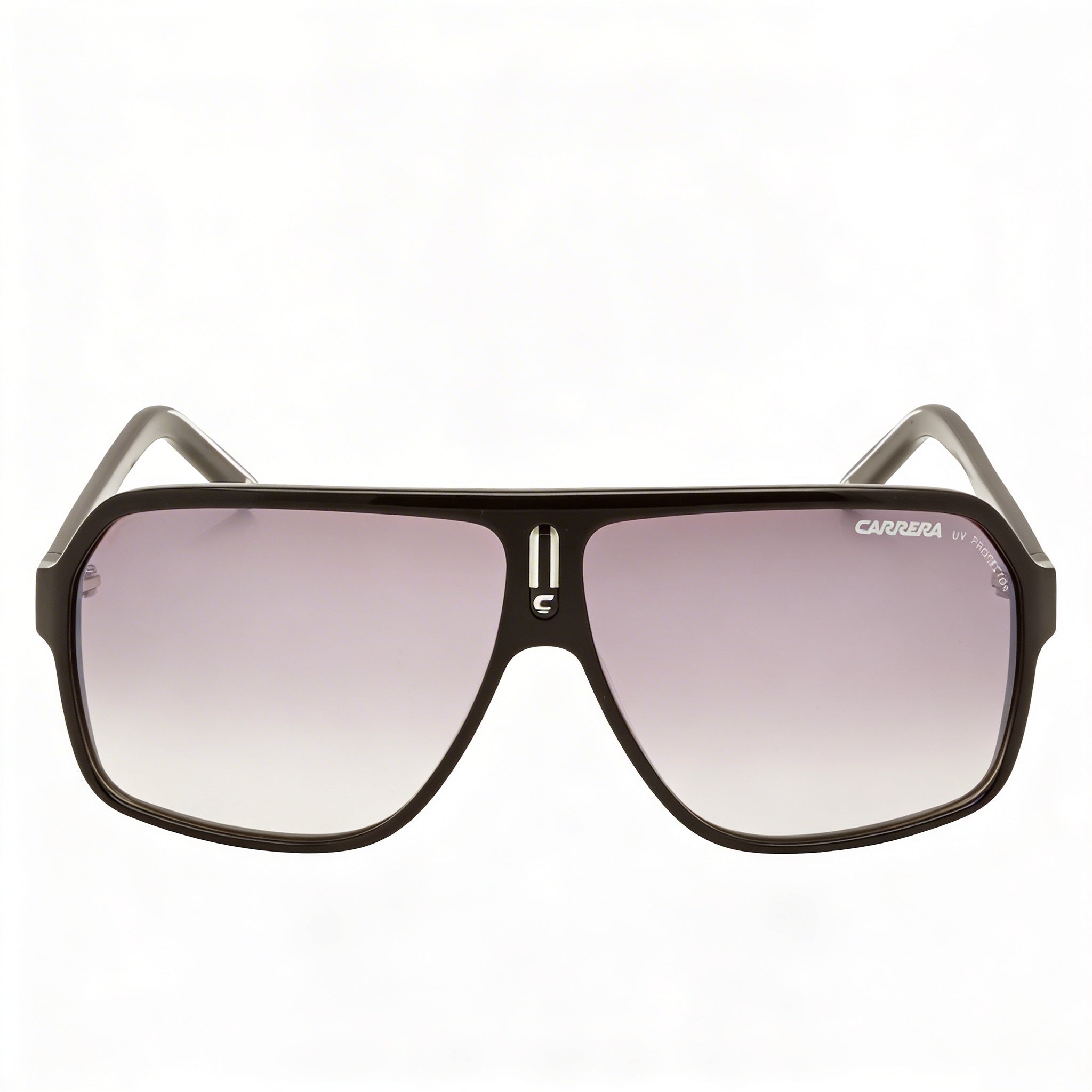 Carrera CARRERA 27 Unisex Negro Gris Cristal Negro Marco de Plástico Gris Espejo Lentes Plateadas 100% Protección UV 62mm, Photo 2