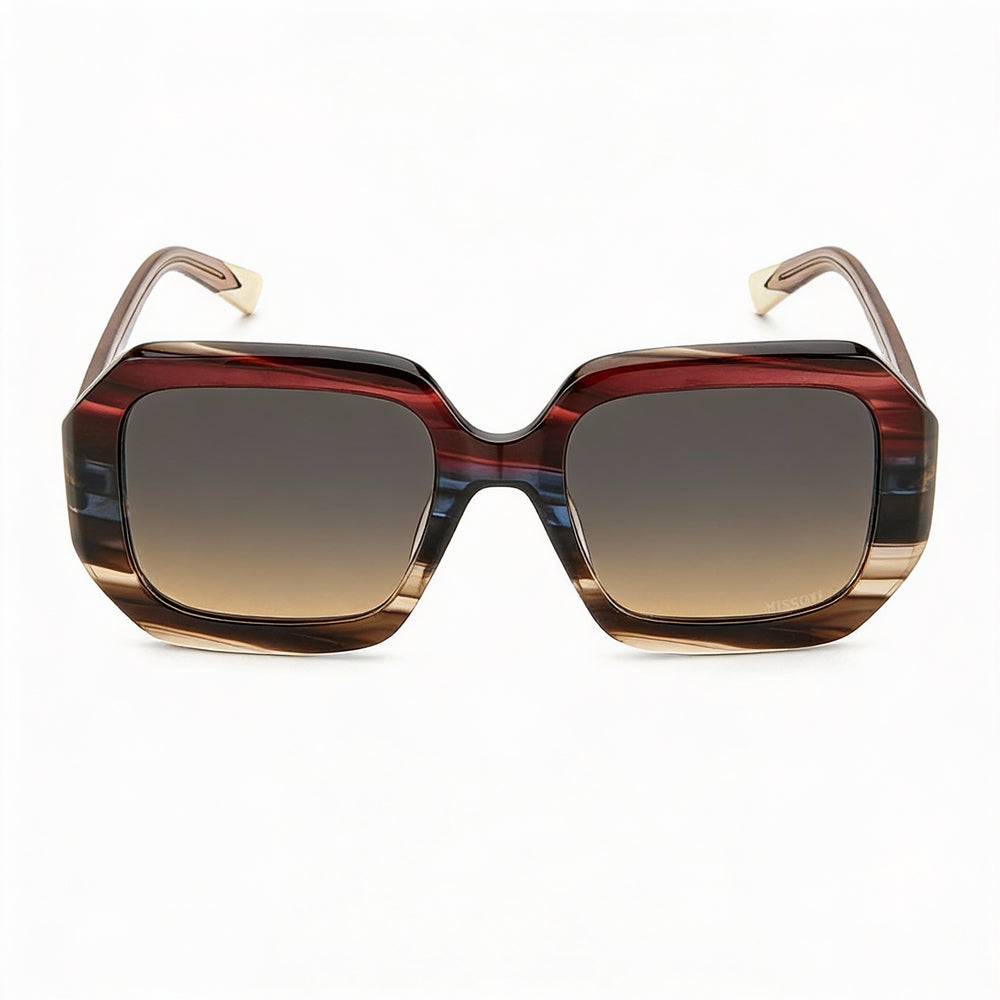 Missoni Classic Women's Havana Gradient Grey Acetate Frame with UV Protection Polycarbonate Lenses 53mm Sunglasses