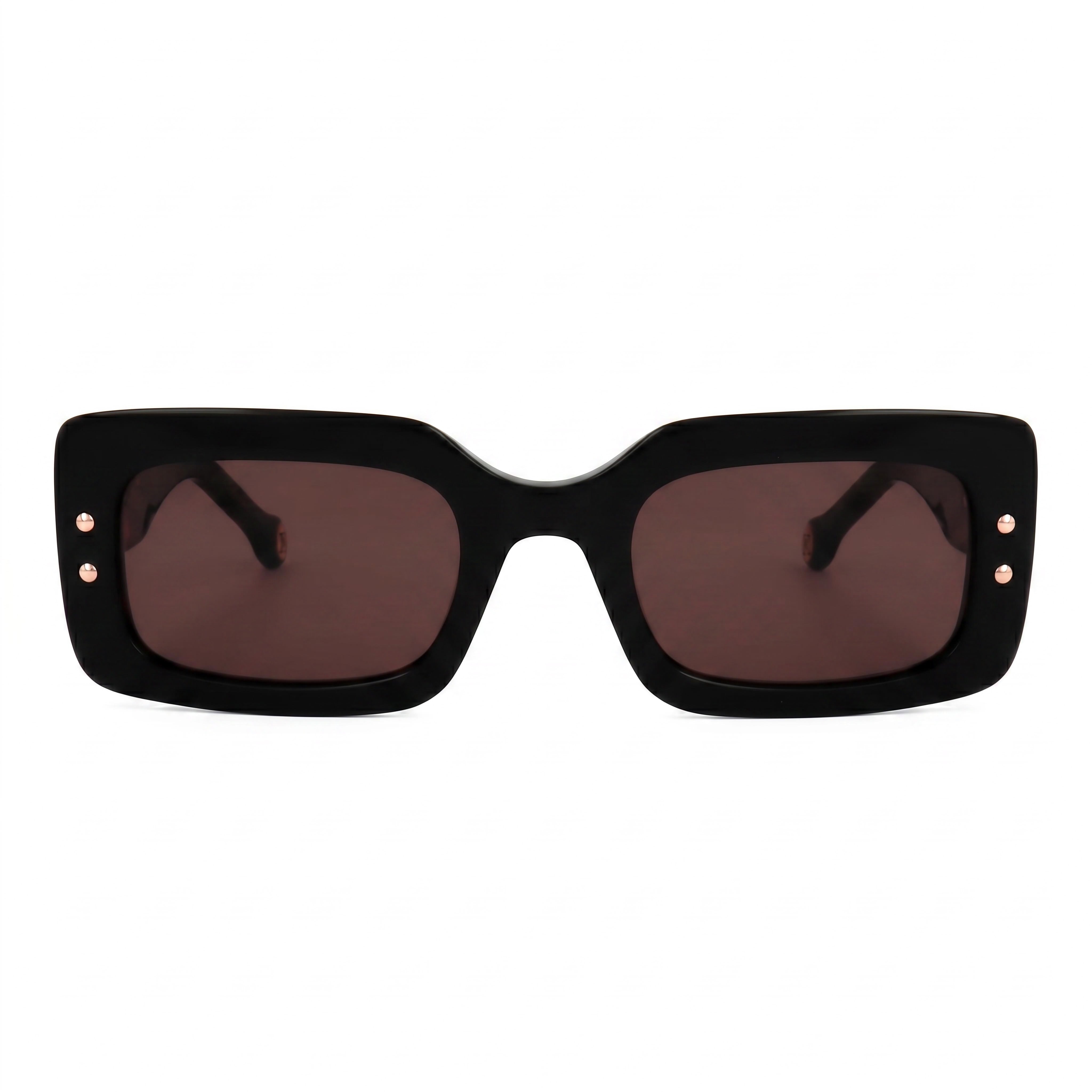 Carolina Herrera Gafas de Sol de Mujer de Temporada, Montura de Plástico Negra Burdeos con Lentes de Policarbonato de 50mm, Photo 2