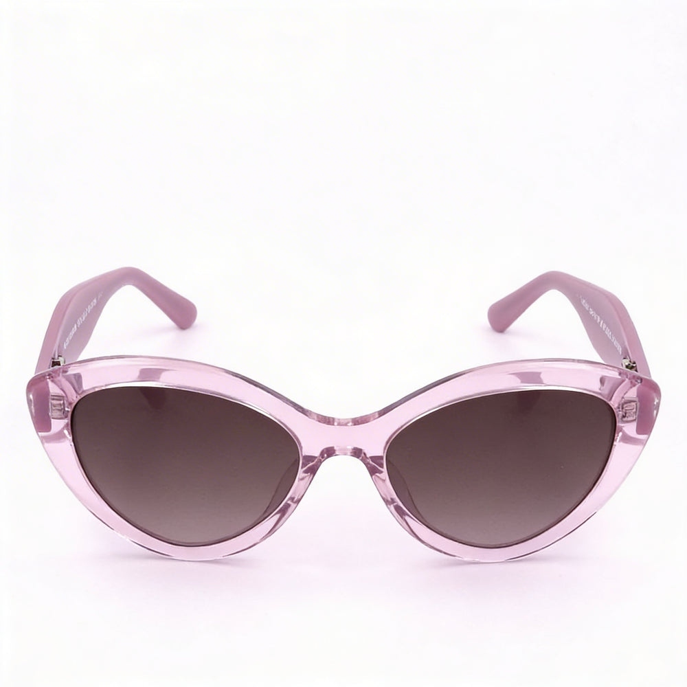 Gafas de sol Kate Spade New York Seasonal para mujer, montura de acetato violeta y marrón, lentes marrones con protección UV de 55 mm
