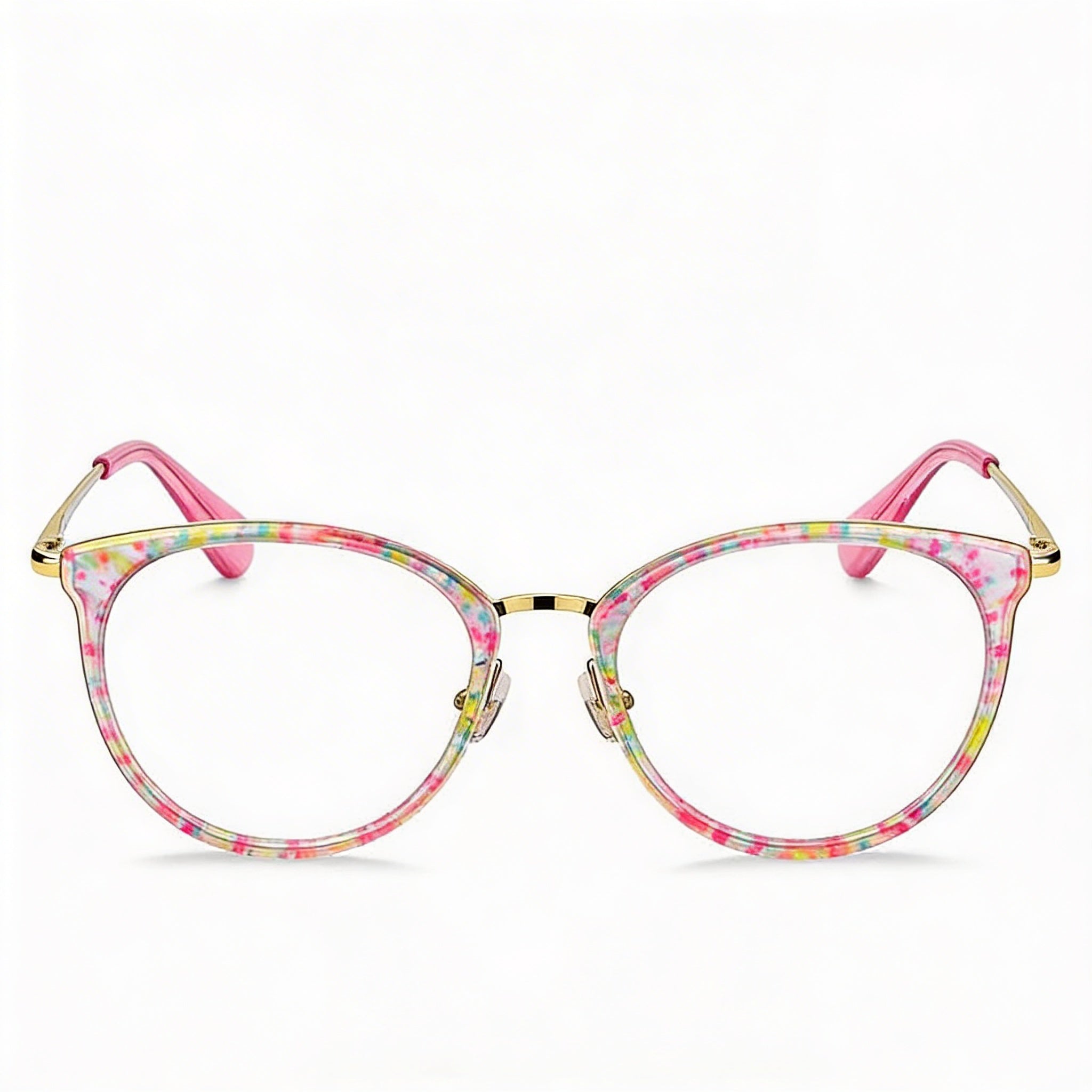 kate spade new york Modern Women's Cat Eye Stainless Steel Eyeglasses in Purple Pattern Blue 52, Photo 2