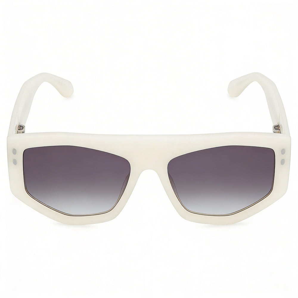 Isabel Marant Women's Trendy Acetate Sunglasses Pearled White Grey Frame 56-18-145 UV Protected