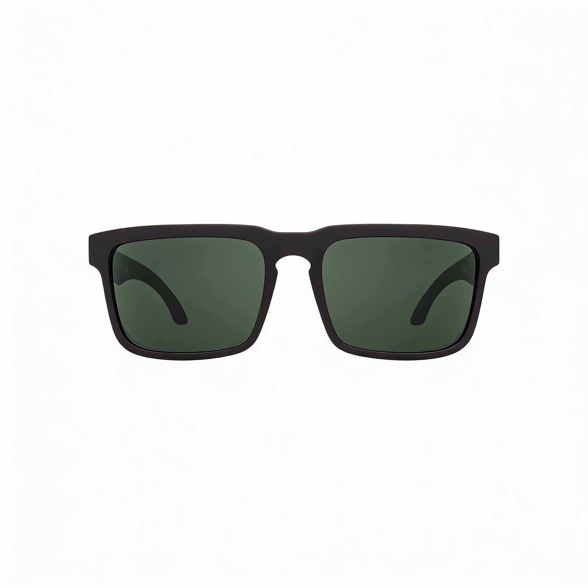 Spy Casual Women's Lightweight Plastic Sunglasses, Soft Matte Black Frame, Happy Gray Green Polarized Lenses 57mm, Photo 2