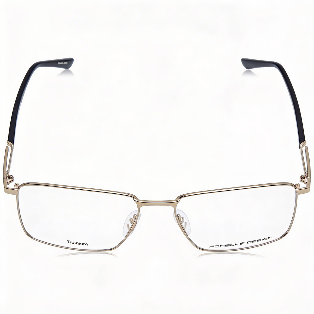 Porsche Design P8729 Modern Women's Gold Black Titanium Non-polarised Transparent Lens Sunglasses 55mm
