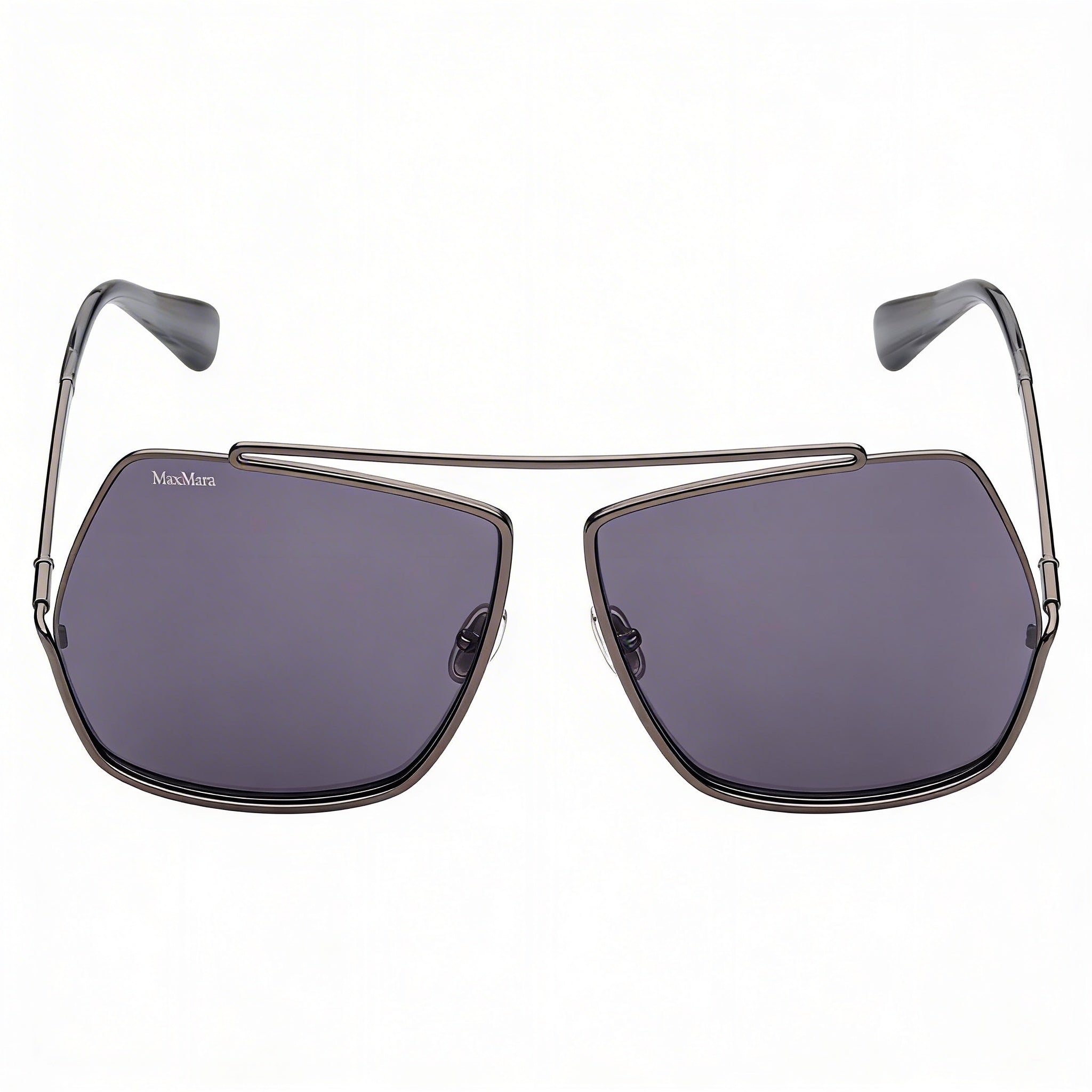 Gafas de sol MaxMara Classic para mujer, montura de metal dorado con lentes verdes, tamaño de los ojos: 64 mm, puente: 12 mm, patillas: 135 mm, Photo 1