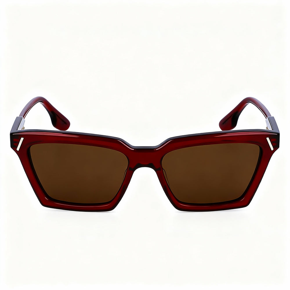 Victoria Beckham Vb661s Unisex Red Acetate Sunglasses with 100% UV Protection, Size 57-16-140