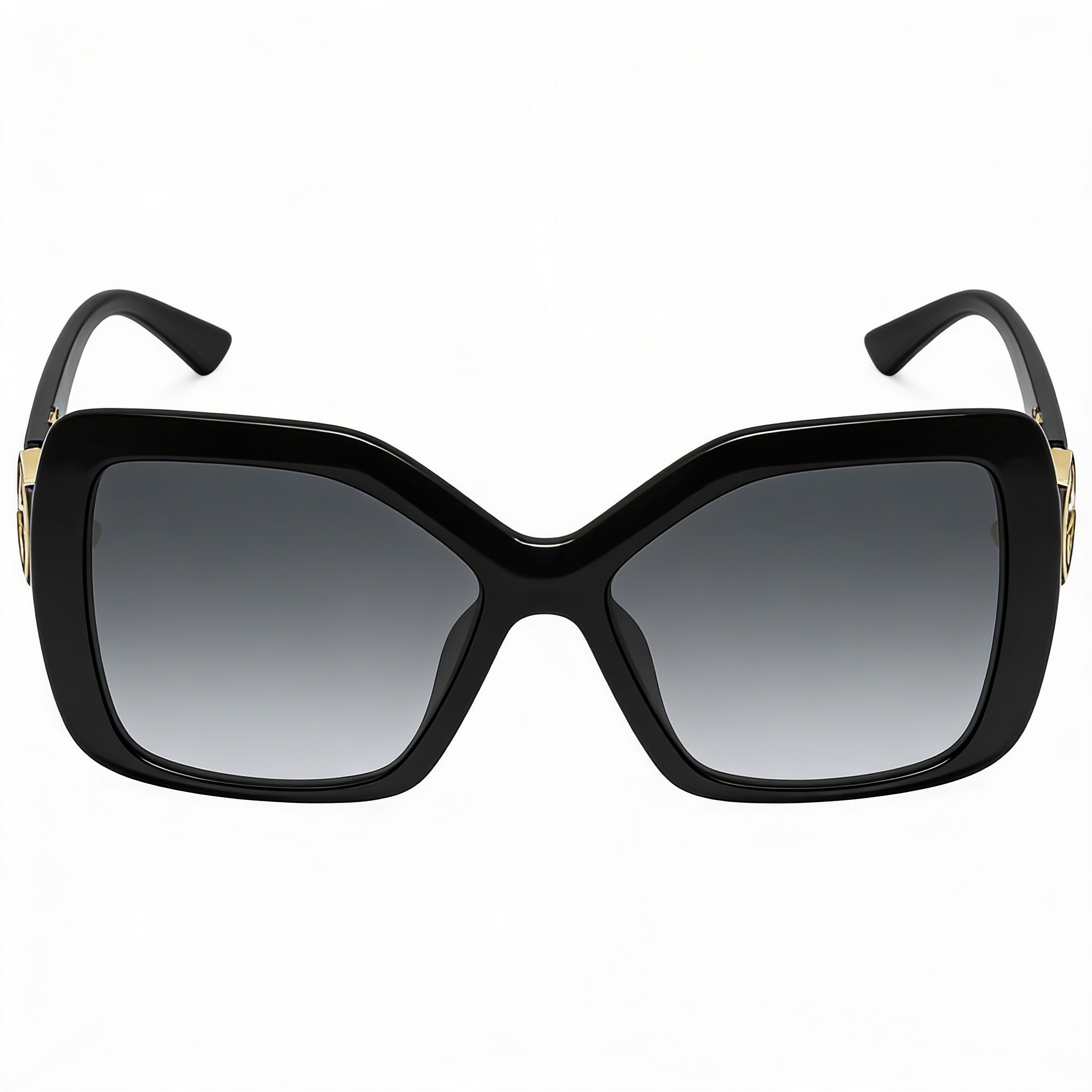 Gafas de sol unisex modernas Gucci con montura negra y lentes negras, puente de 18 mm, patilla de 145 mm, Photo 2
