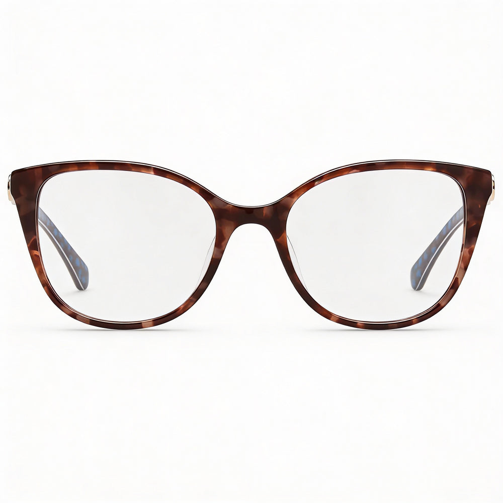 Monturas ópticas modernas unisex de plástico rutenio mate de 52 mm de Kate Spade New York