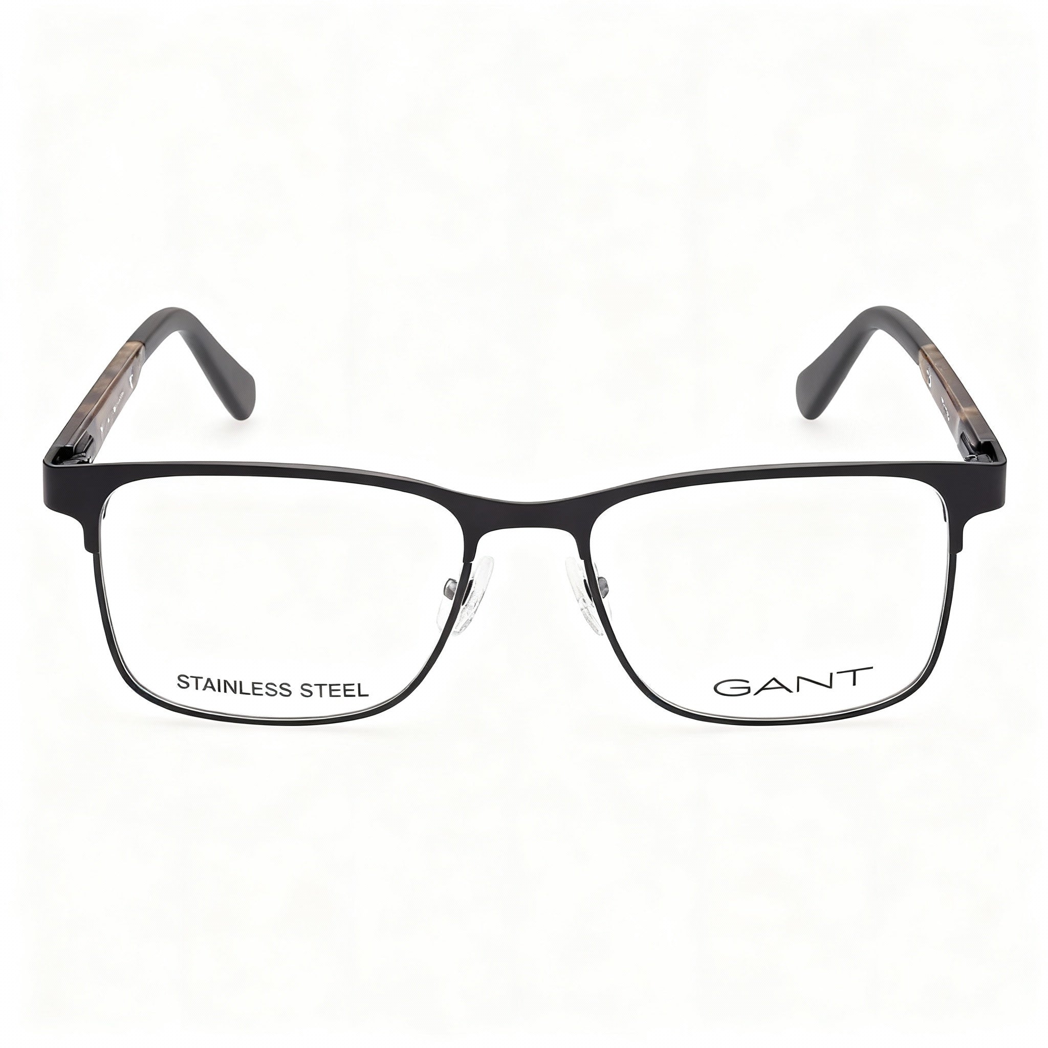 GANT GA3234 Men's Full-Rim Metal Optical Eyeglass Frames, Matte Black Finish, 54mm Lens Width, 16mm Bridge