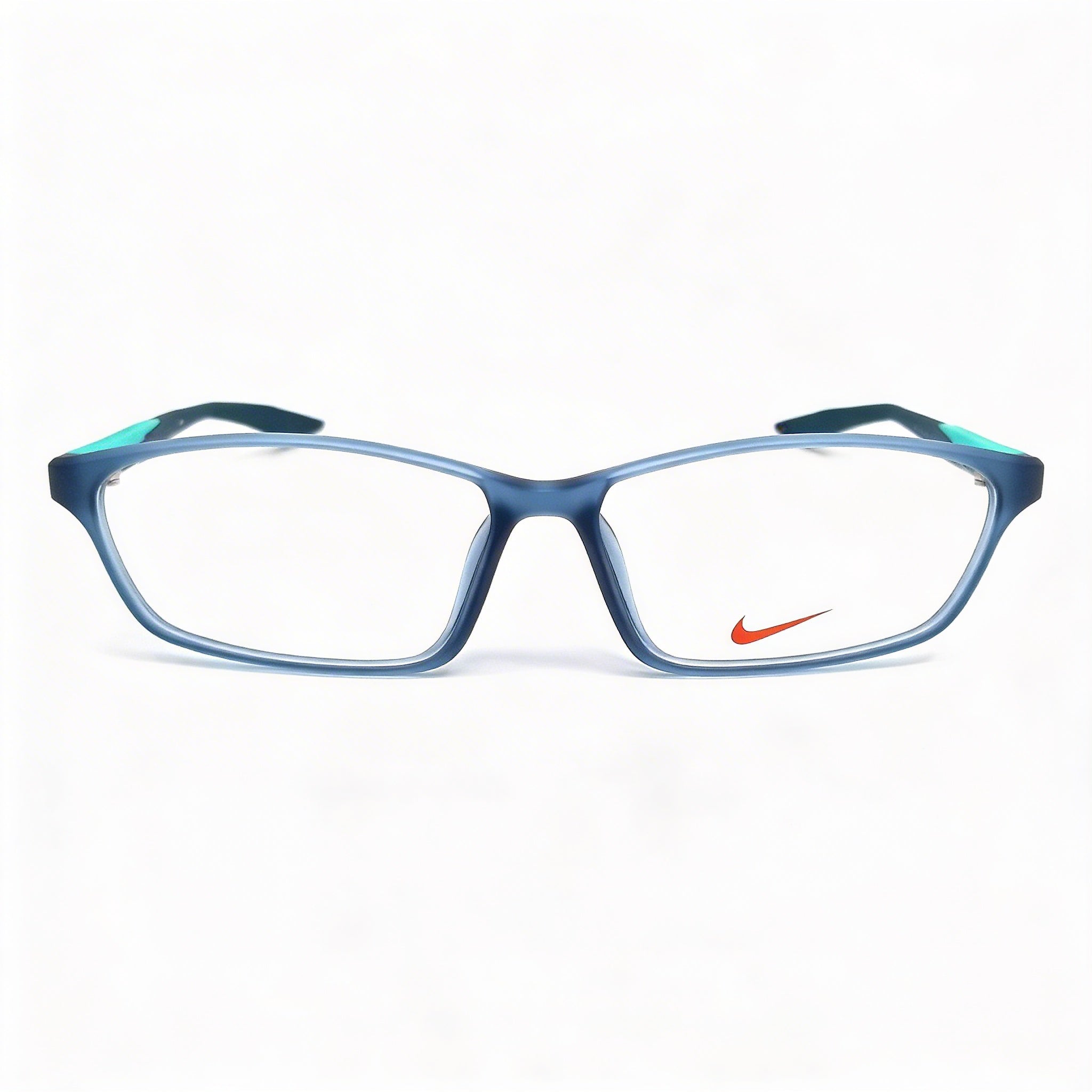 Nike 7130af Unisex Propionate Blue Jade Space Blue Frame Sunglasses with Space Blue Polarized 100% UV Protection Lenses 57-13-140, Photo 2