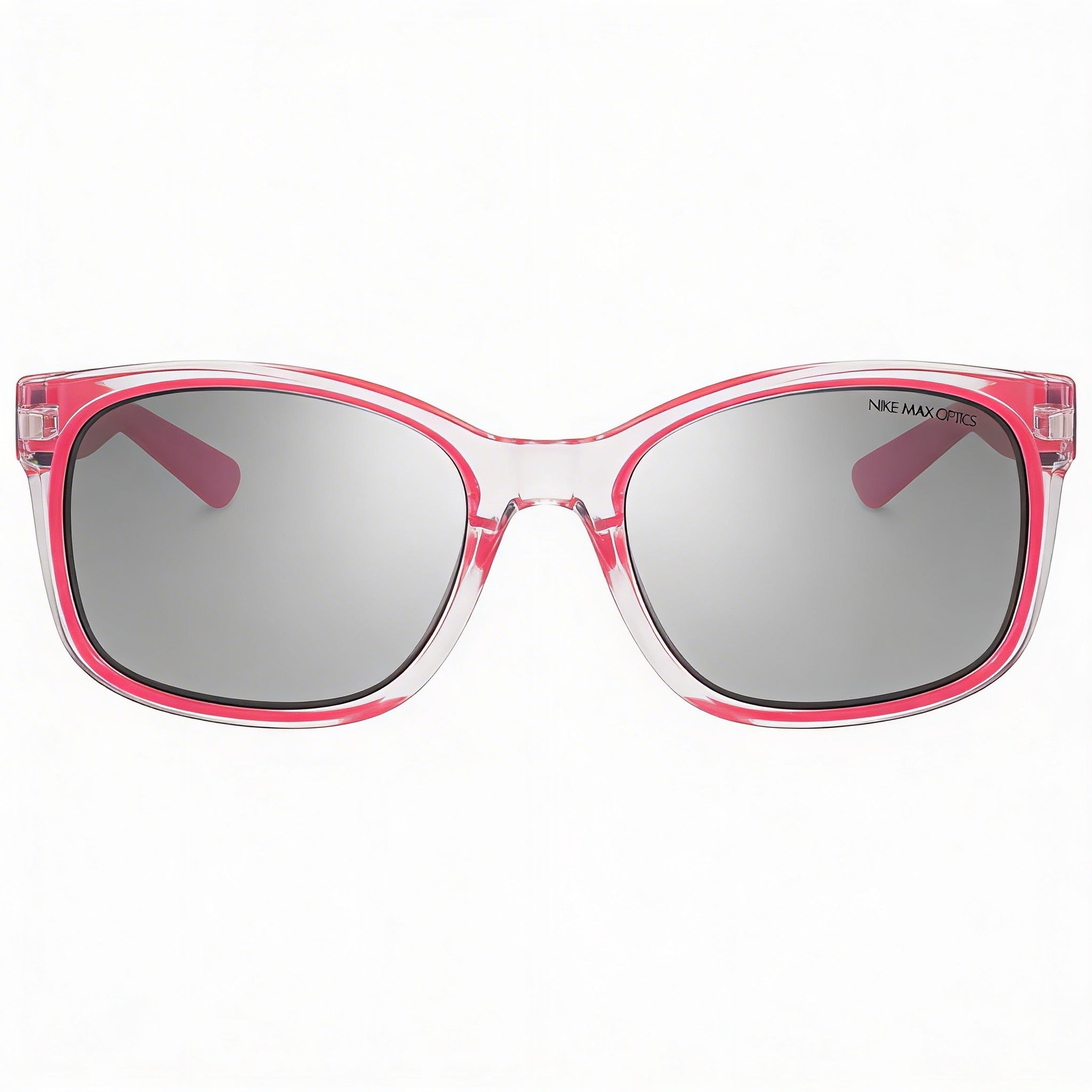 Nike Spirit Ev0886 Unisex Sunglasses - Silver Plastic Frame, Grey Silver Flash Lens, UV Protection, 51mm, Photo 2