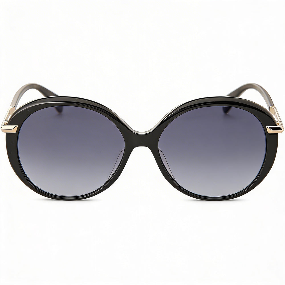 Gafas de Sol Rag & Bone Modern Heritage para Mujer, Montura de Acetato Negro/Gris, Lentes de Policarbonato Sombreadas en Gris Oscuro, Sin Polarizar, 56mm