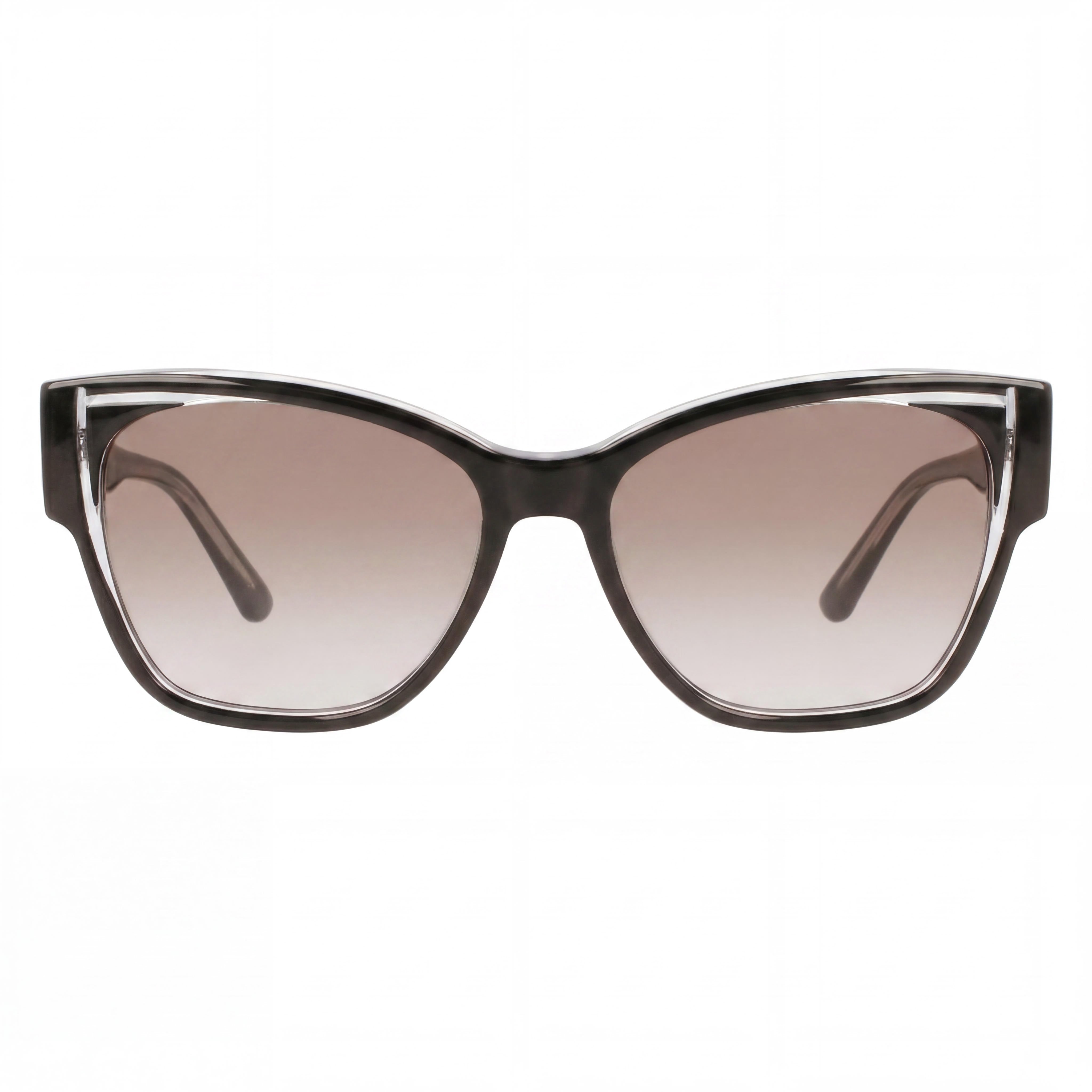 Gafas de sol de acetato KARL LAGERFELD Kl6069s para mujer, montura de cristal negro, lentes ahumadas degradadas no polarizadas, protección UV, talla M de 54 mm, Photo 2