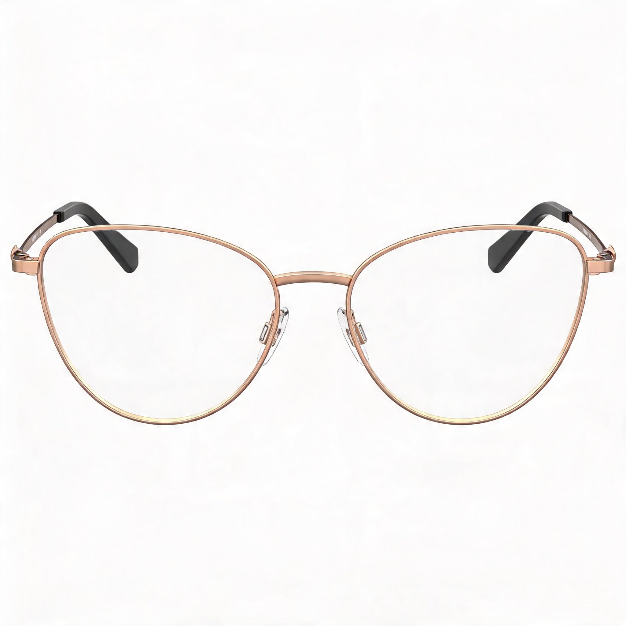 Gafas de sol de mujer Love Moschino con montura de acetato tipo Cat Eye, lentes que no son de policarbonato, color cobre dorado 55, Photo 2