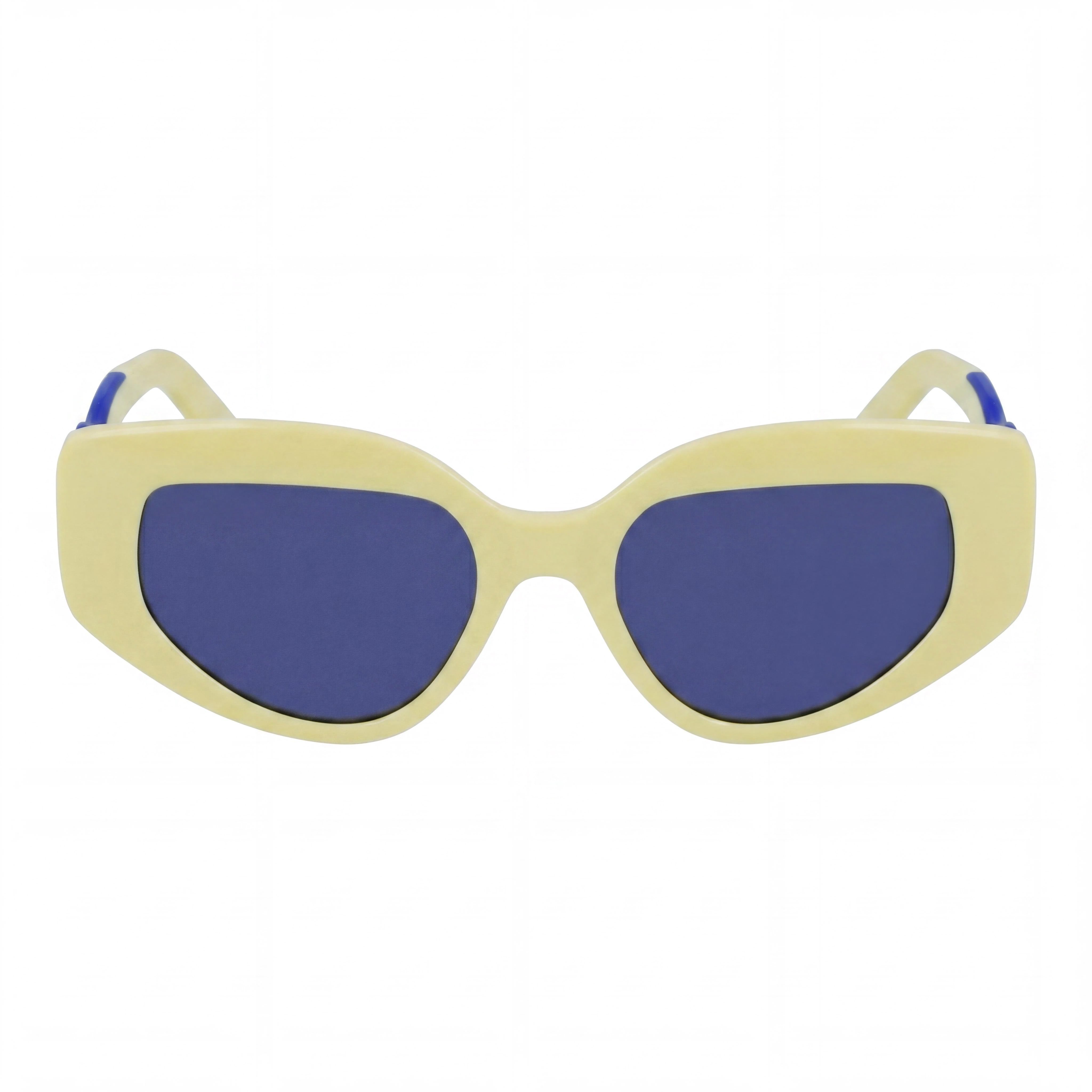 Gafas de sol de mujer KARL LAGERFELD Kl6144s con diseño ojo de gato, amarillas brillantes, bioinyectadas, con protección UV y sin polarizar, 50 mm, Photo 2