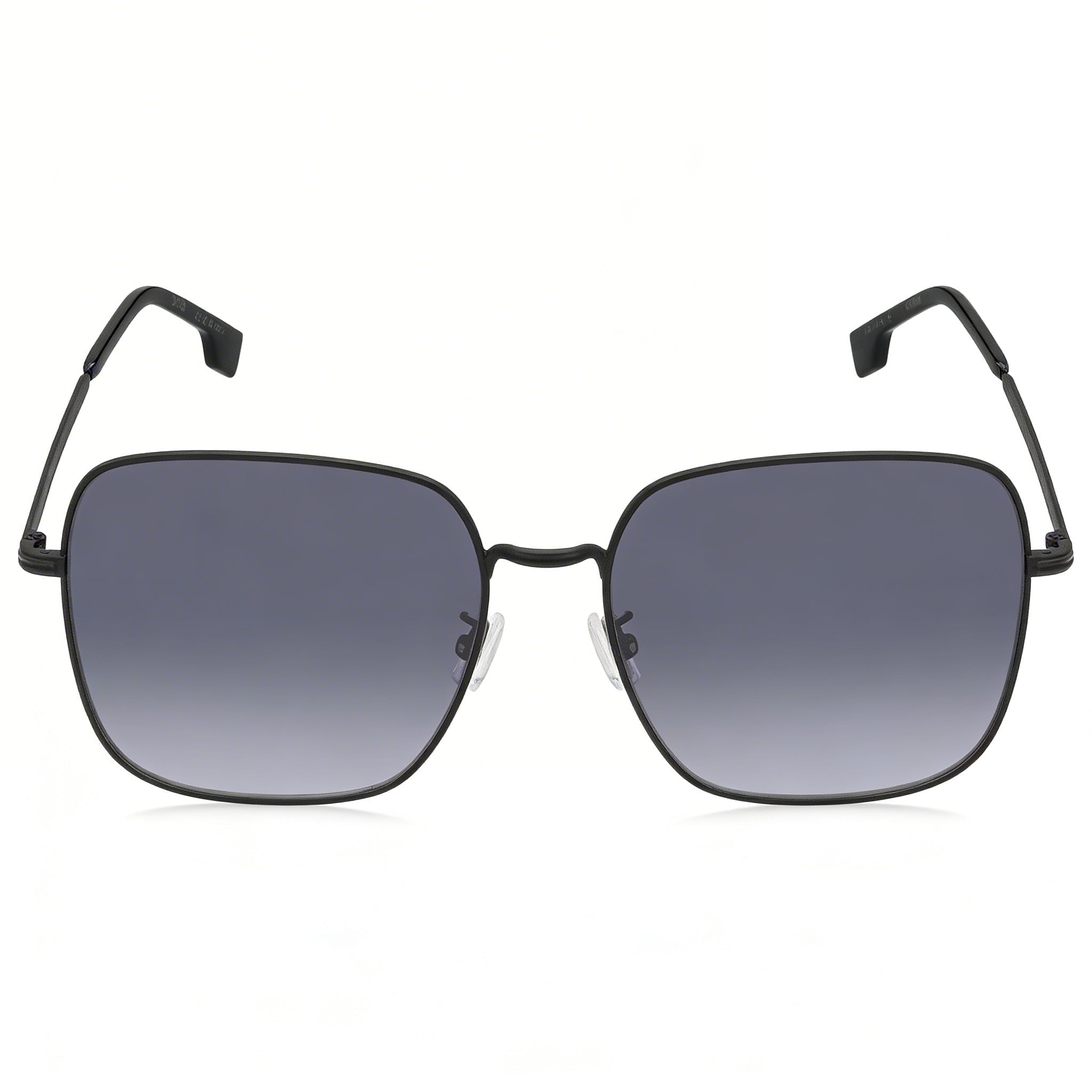Hugo Boss Style & Expression Unisex Matte Black Grey Stainless Steel Square Sunglasses with Dark Grey Shaded Lenses 59mm, Photo 2