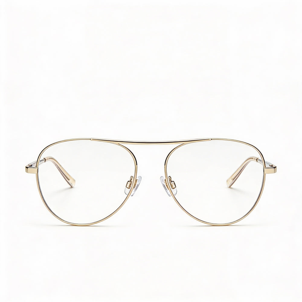 M Missoni Color Line Women's Aviator Optical Glasses Pink Gold Alloy Steel Frame Non- 55mm