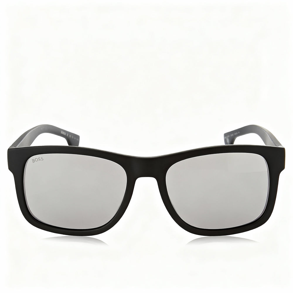 Gafas de sol Hugo Boss B1568s para hombre, montura de propionato inyectado en negro mate, no polarizadas, con protección UV 100 %, lentes de 55 mm