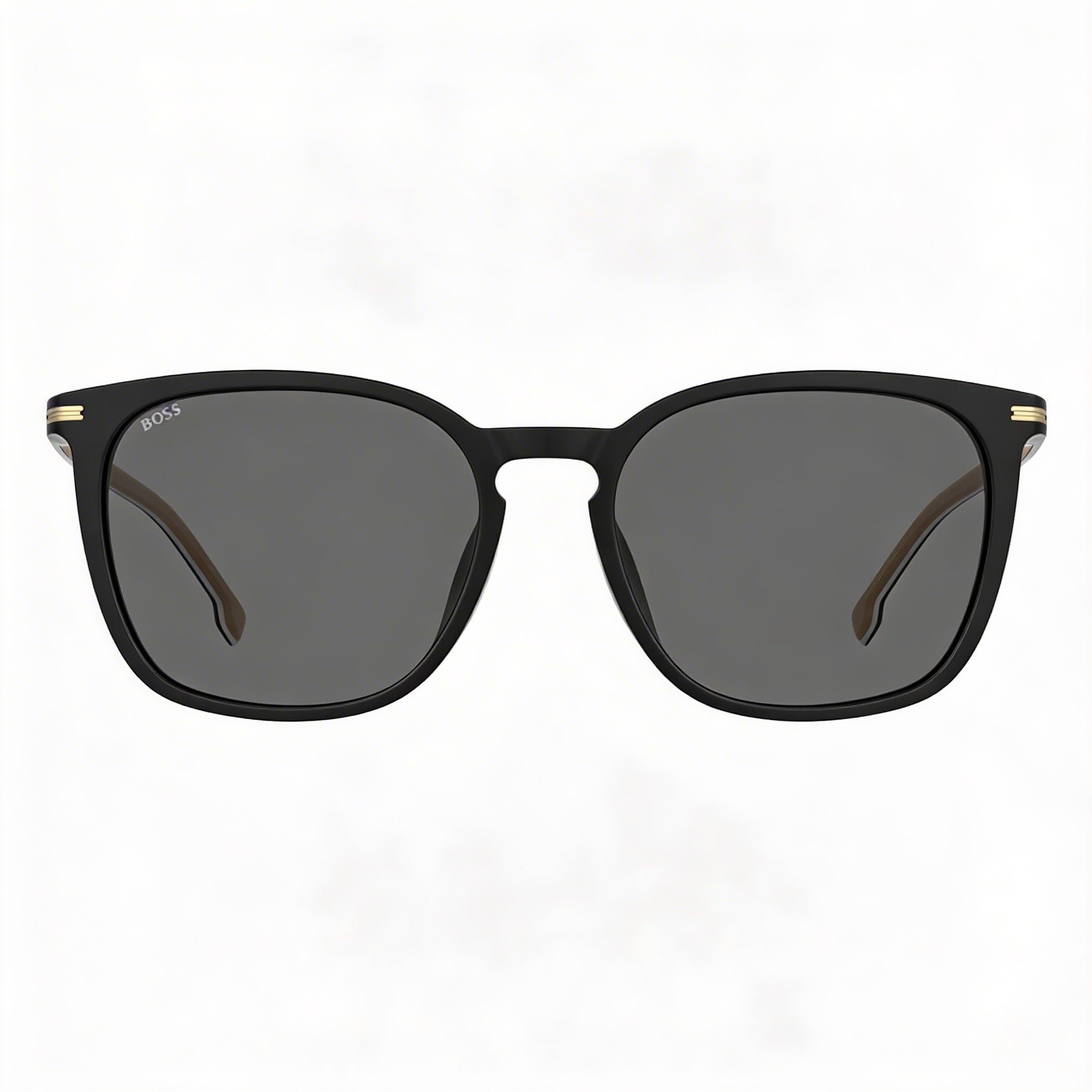 Hugo Boss Modern Women's Sunglasses, Black Eco Acetate Frame, Black Lens, 100% UV Protection, 56mm, Photo 2
